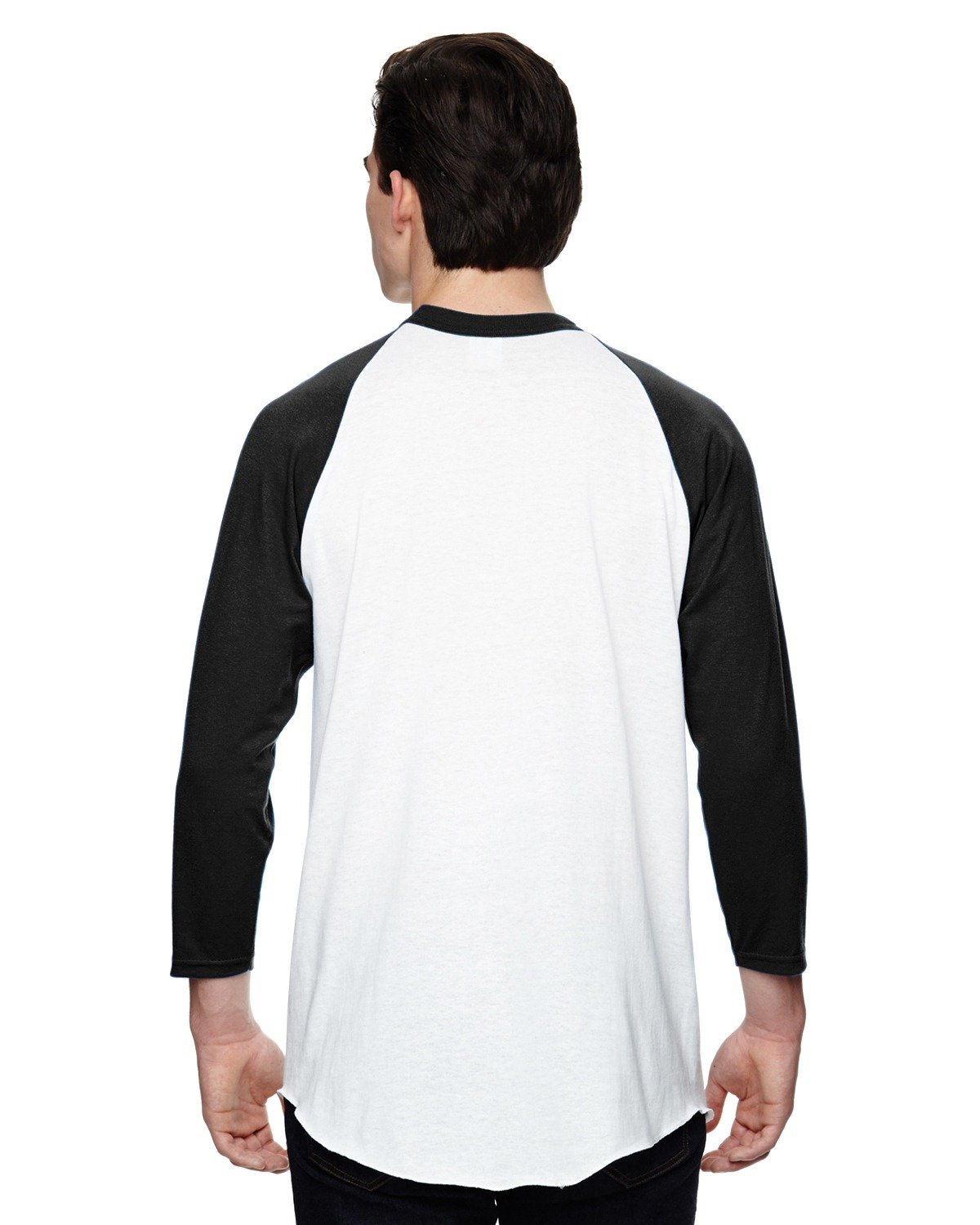 AG4420 Augusta Sportswear Adult 3/4-Sleeve Baseball Jersey - Back Image