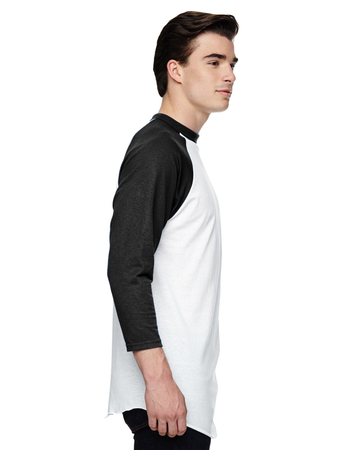 AG4420 Augusta Sportswear Adult 3/4-Sleeve Baseball Jersey - Siide Image