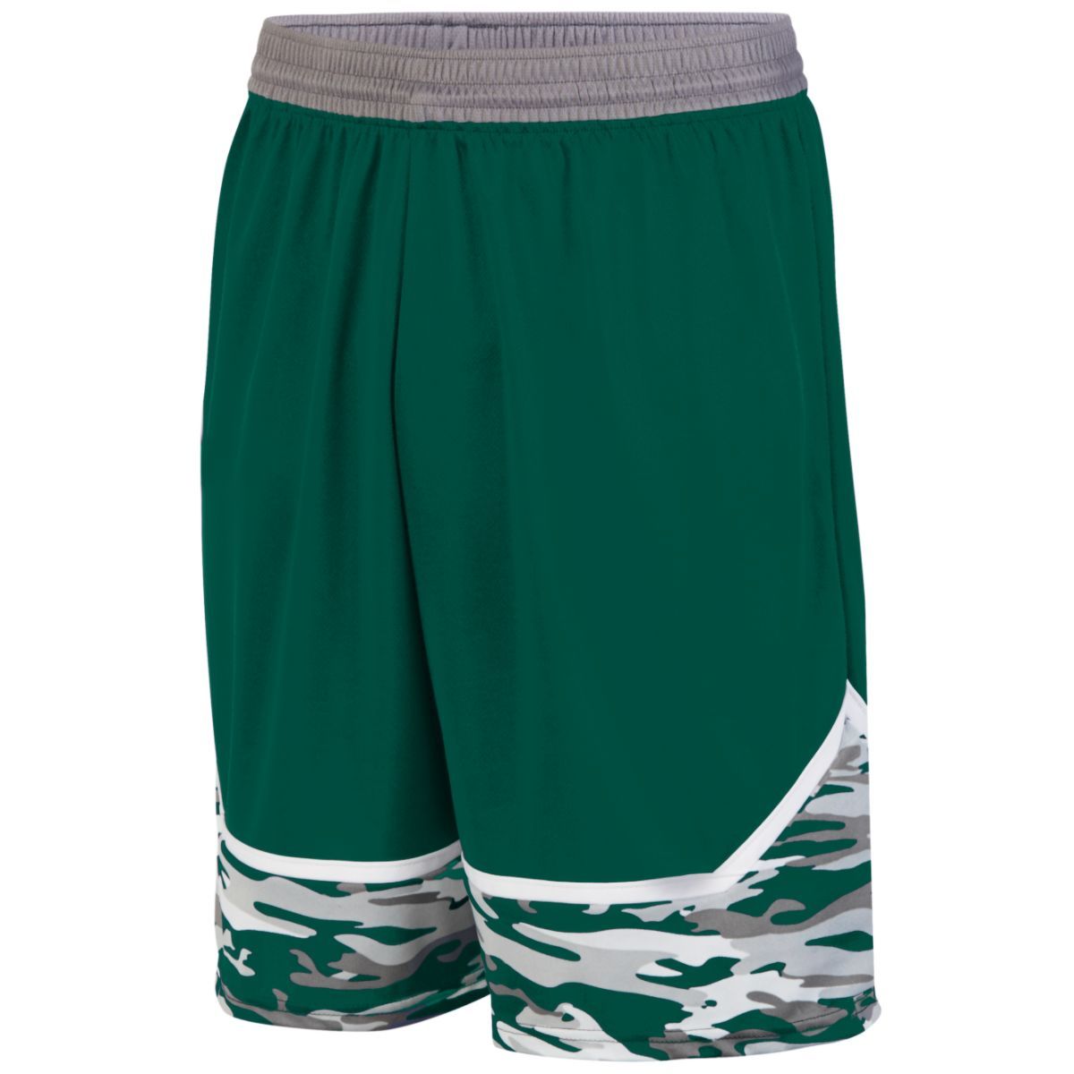 1118 Augusta Sportswear YOUTH MOD CAMO GAME SHORTS - Siide Image