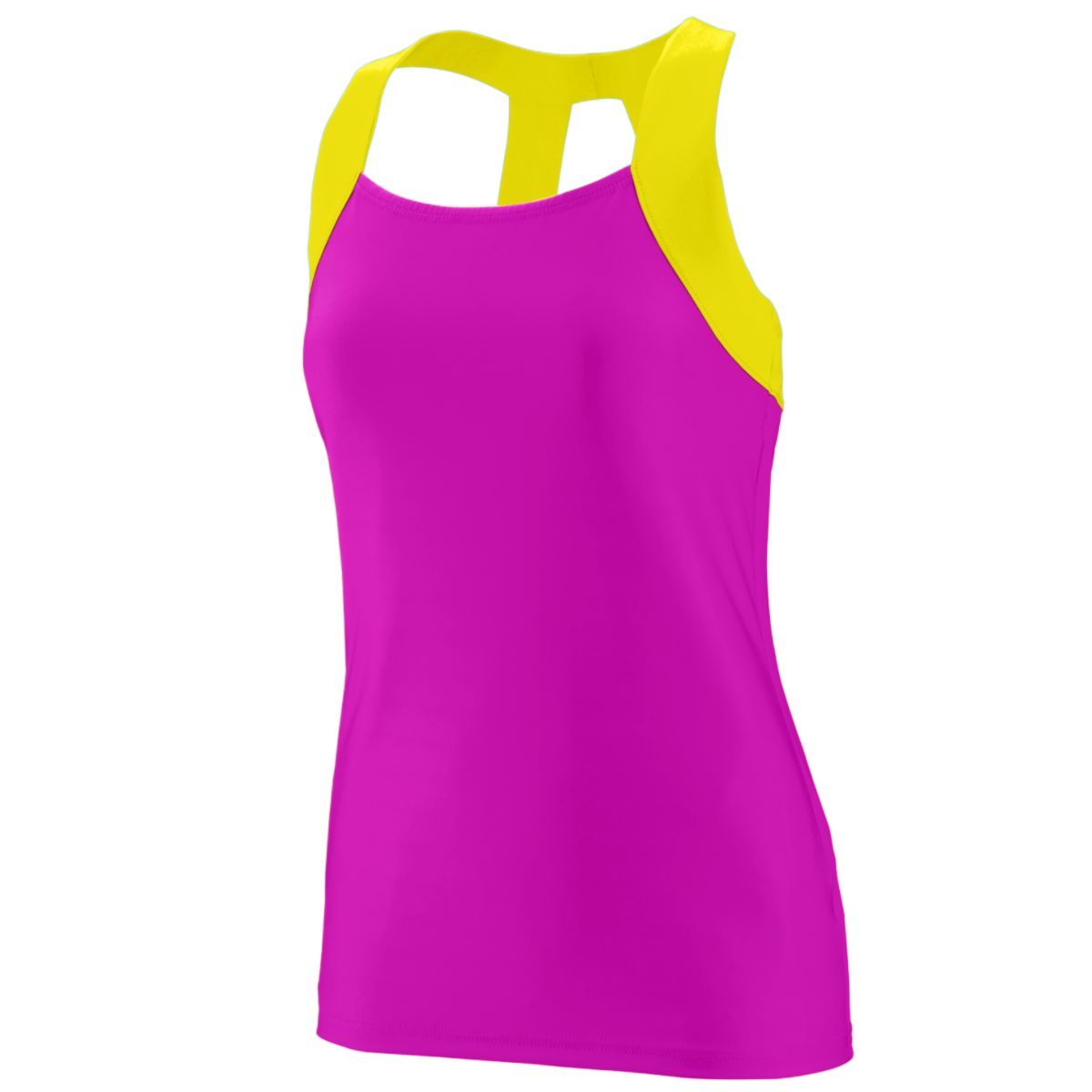 1208 Augusta Sportswear LADIES JAZZY OPEN BACK TANK - Back Image