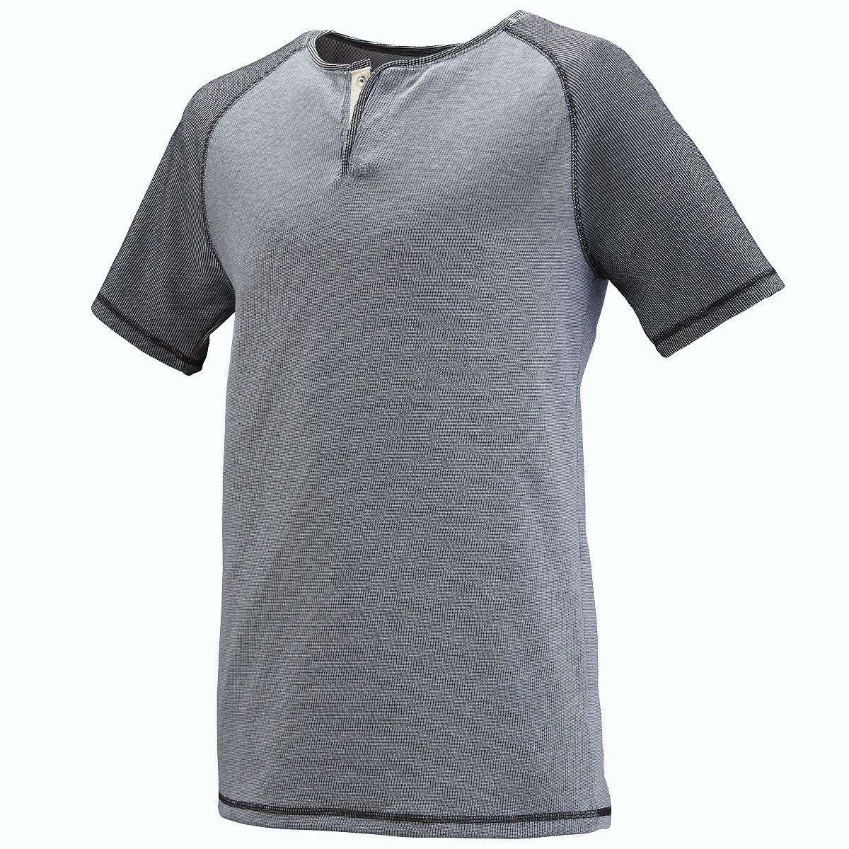 2152 Augusta Sportswear LINEAR FUSION SHORT SLEEVE HENLEY - Siide Image