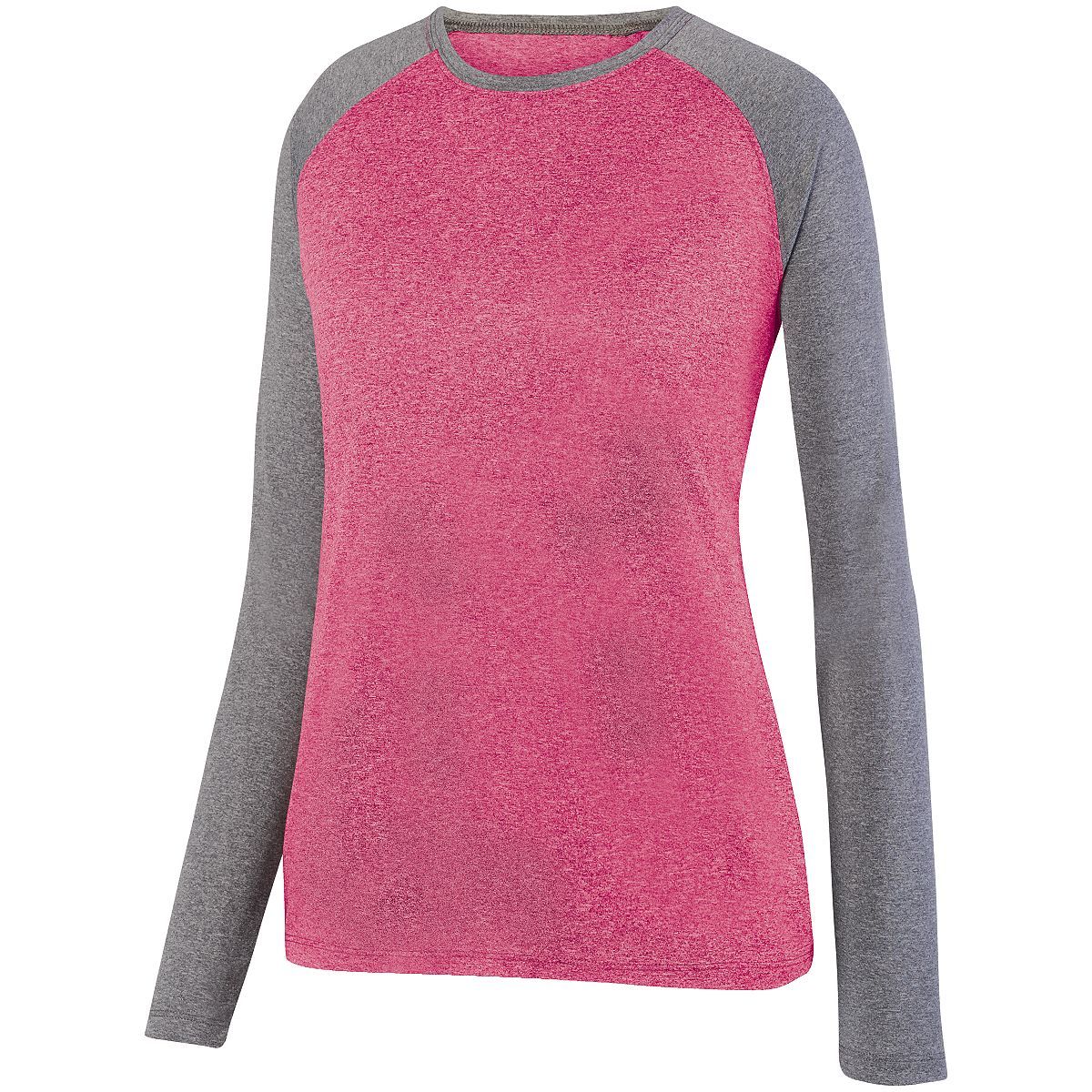 2817 Augusta Sportswear Womens Kinergy Two Color Long Sleeve Raglan T-Shirt - Back Image