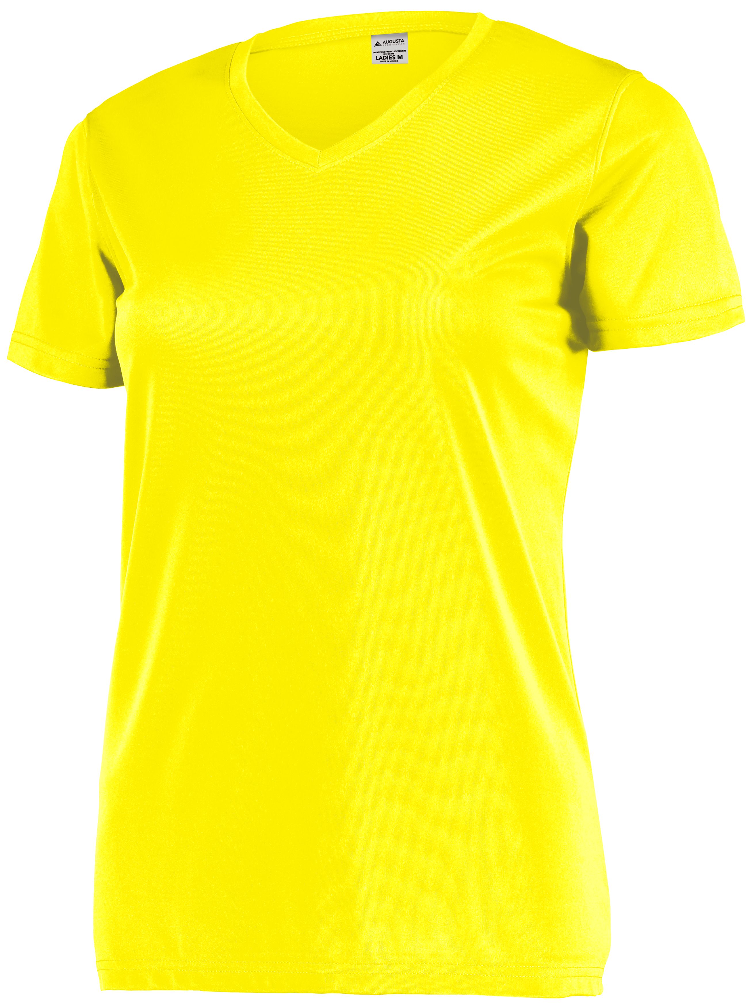 4792 Augusta Sportswear Womens Attain Wicking Set-in V-Neck T-Shirt - Back Image