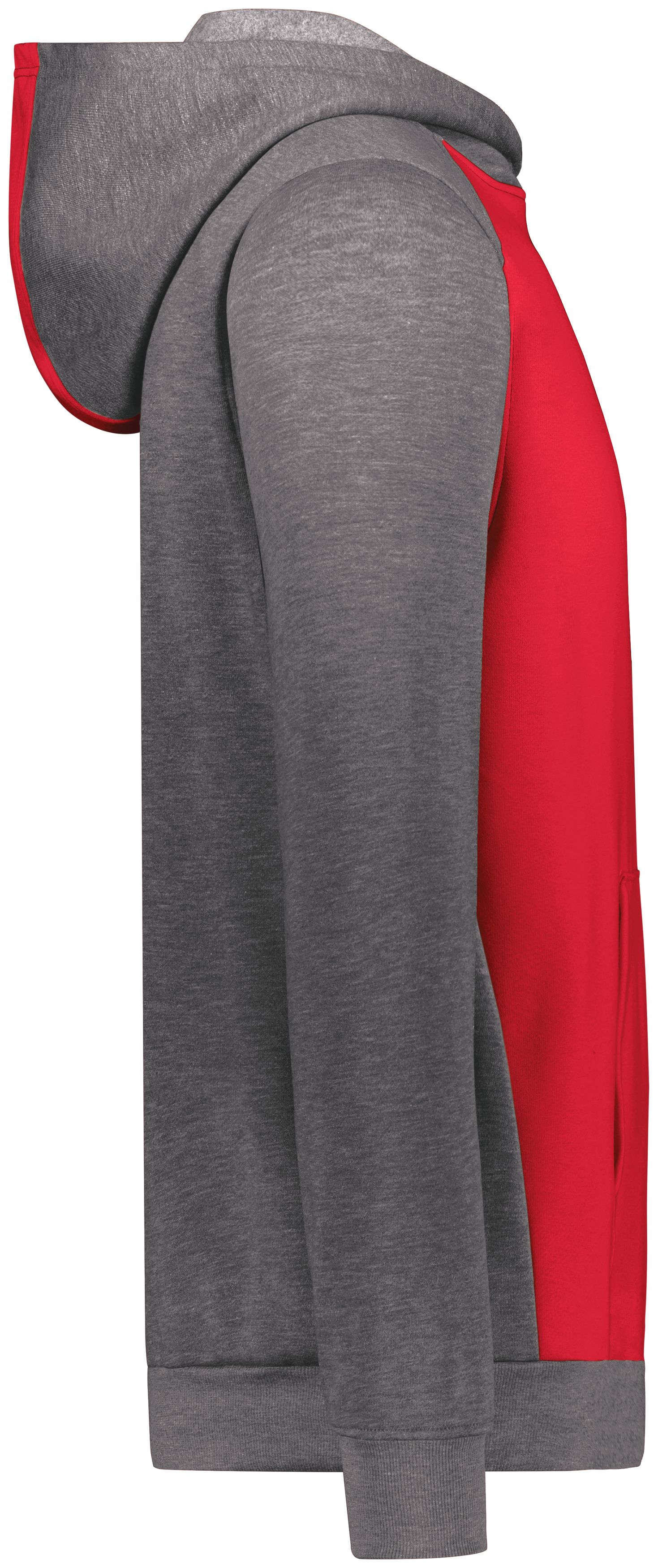 6866 Augusta Sportswear Youth Three-Season Fleece Pullover Hoodie - Siide Image