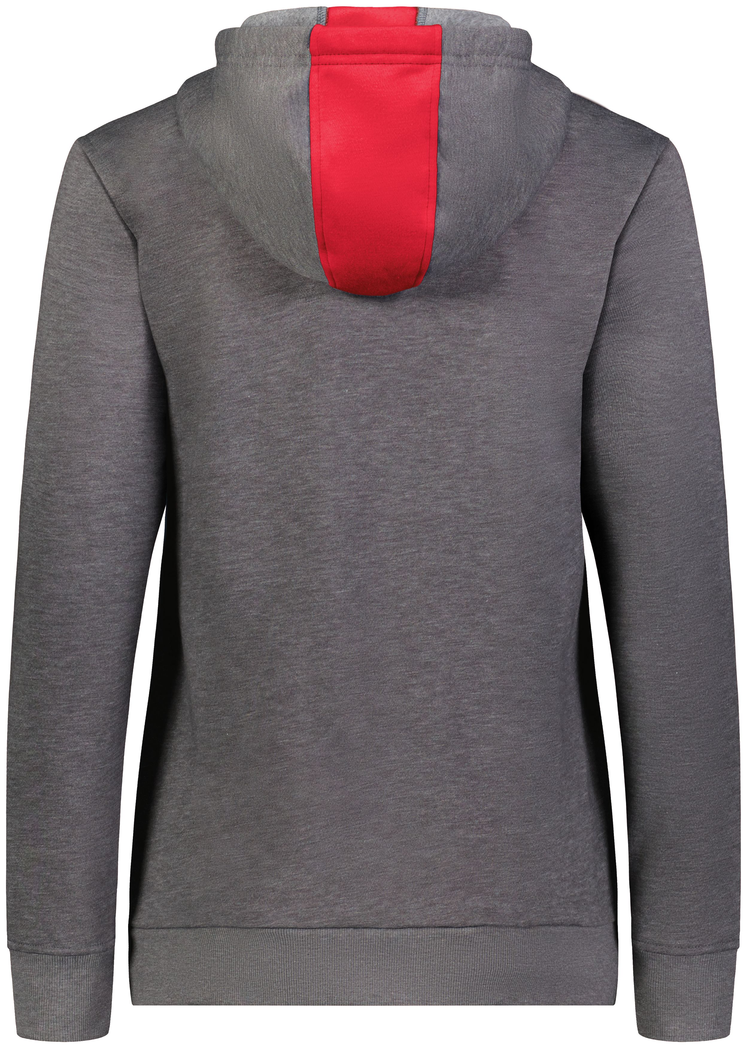 6867 Augusta Sportswear Ladies Three-Season Fleece Pullover Hoodie - Back Image