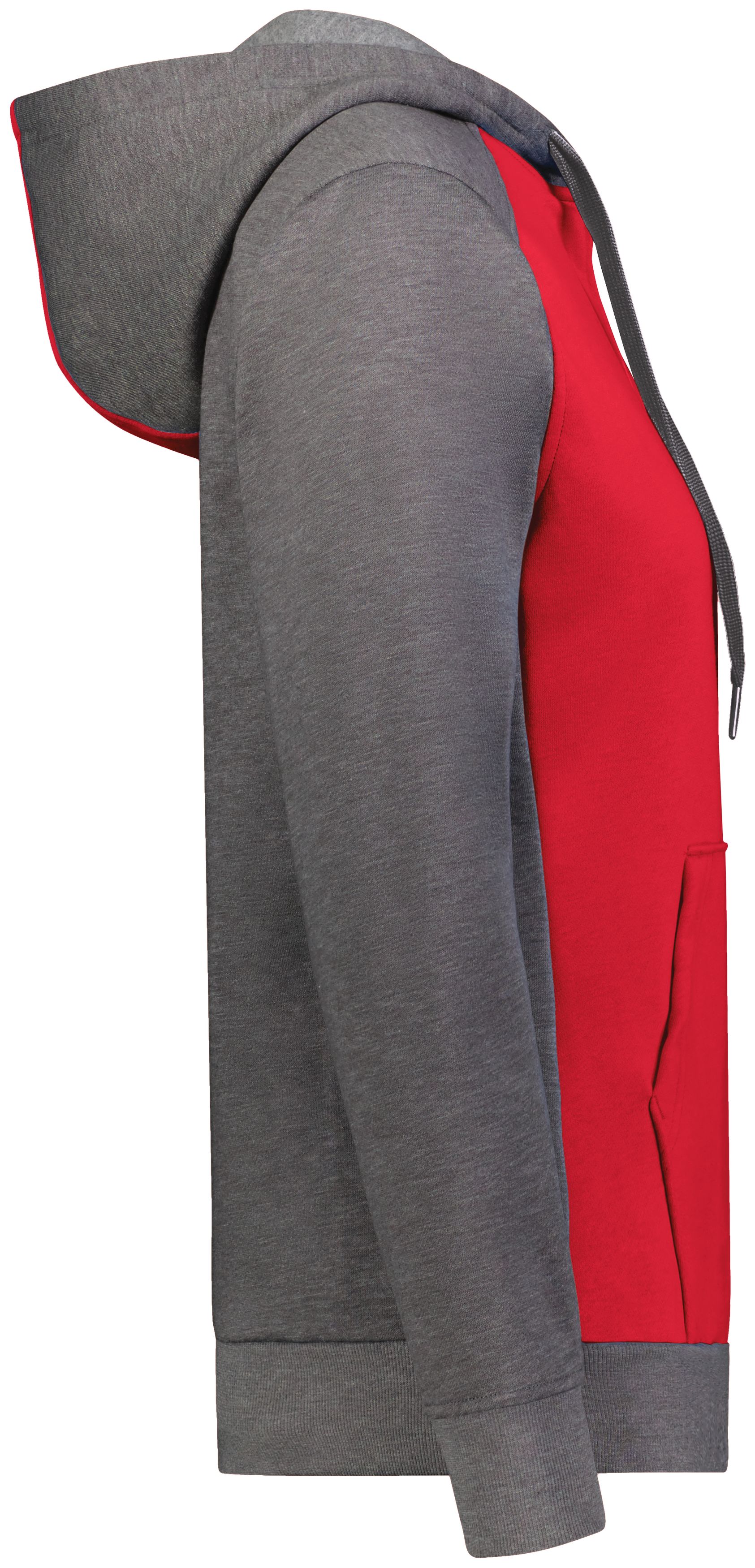 6867 Augusta Sportswear Ladies Three-Season Fleece Pullover Hoodie - Siide Image