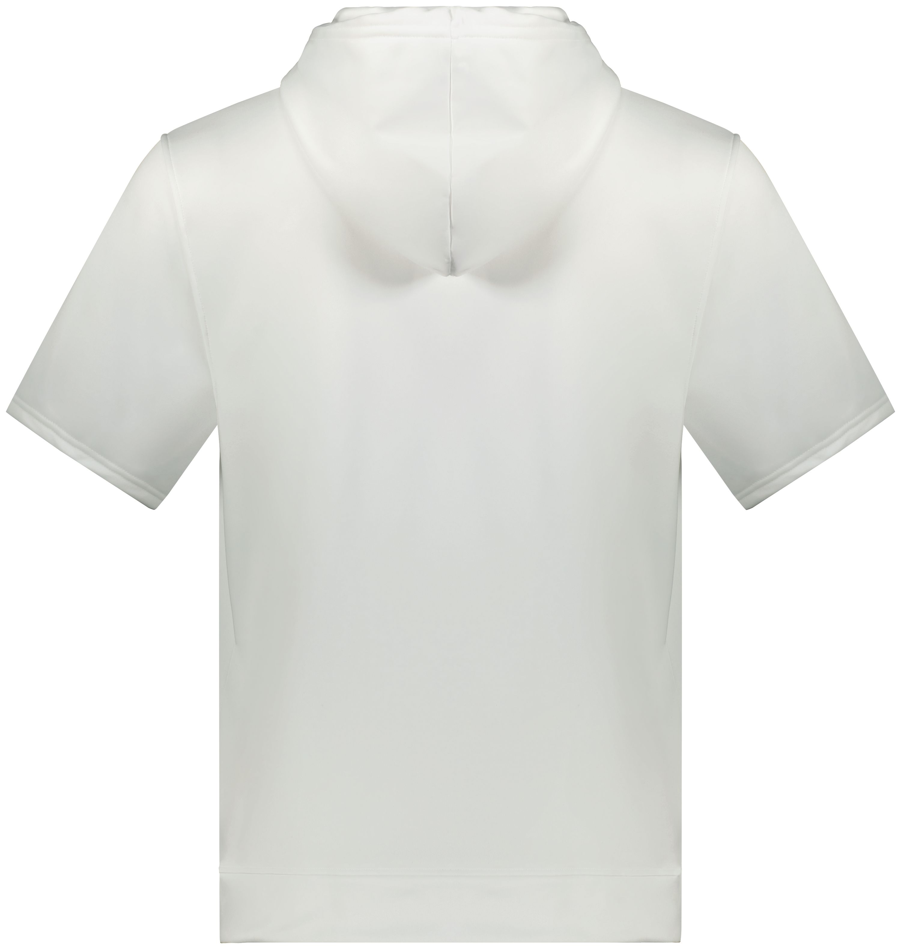 6871 Augusta Sportswear Wicking Fleece Short Sleeve Hoodie - Back Image