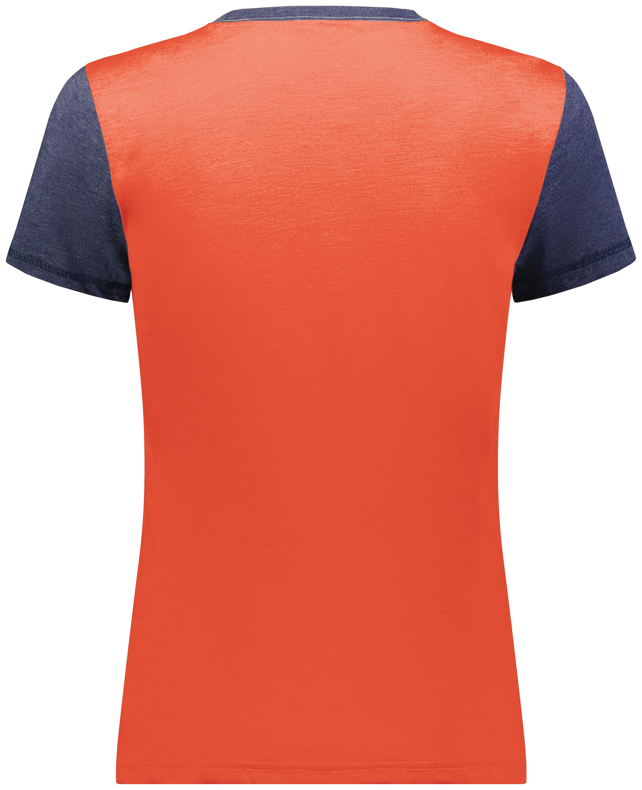 6878 Augusta Sportswear Ladies Gameday Vintage Ringer Tee - Back Image