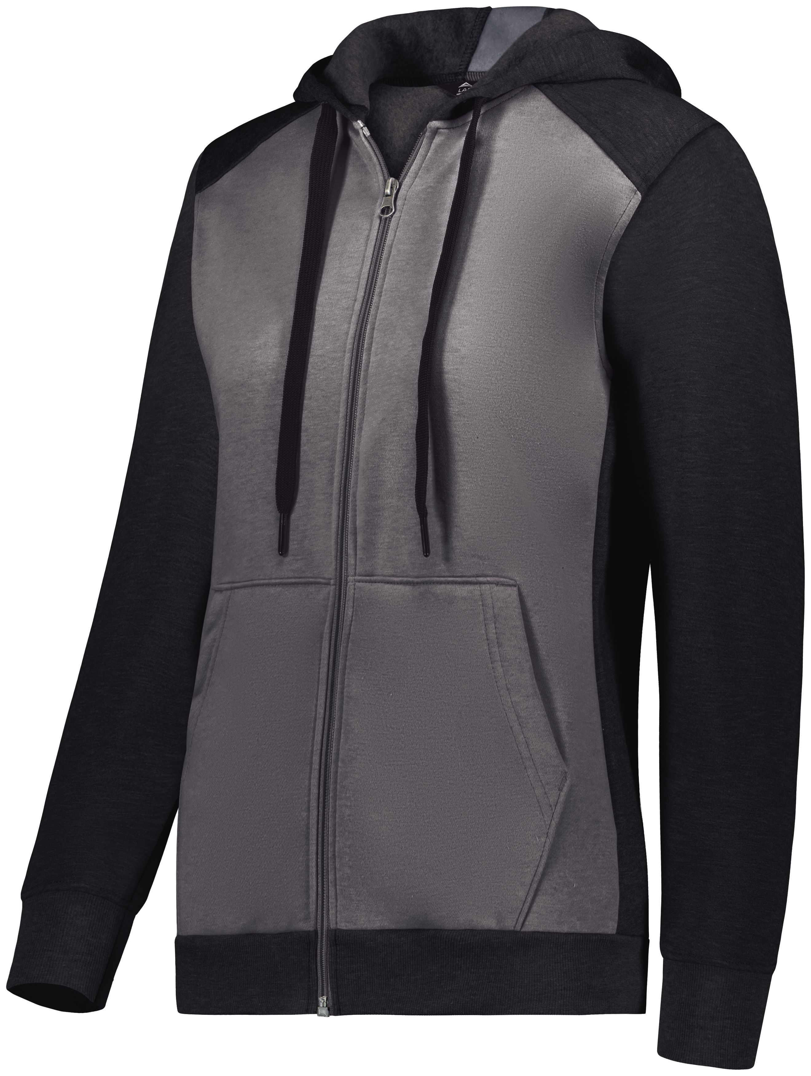 6901 Augusta Sportswear Ladies Three-Season Fleece Full Zip Hoodie Zoom Image