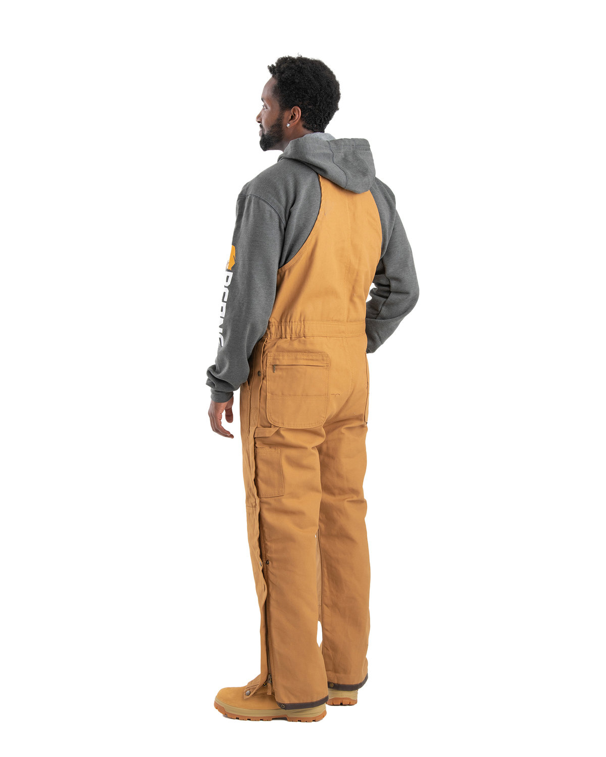 B415T Berne Mens Tall Heritage Insulated Bib Overall - Back Image