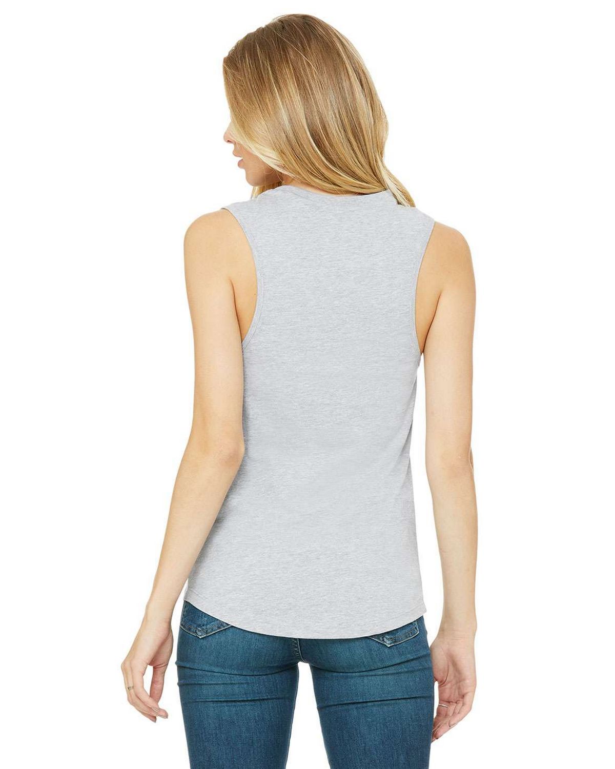 B6003 Bella + Canvas Ladies Jersey Muscle Tank - Back Image