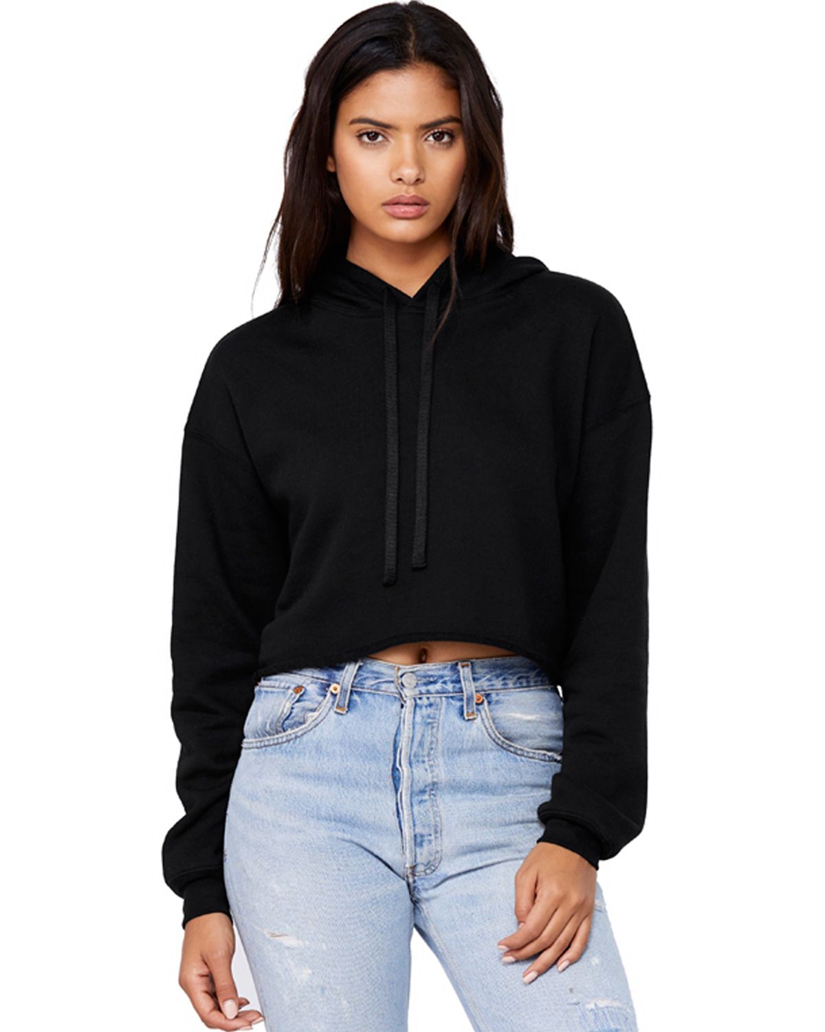 B7502 Bella + Canvas Ladies Cropped Fleece Hoodie B7502 Bella + Canvas Ladies Cropped Fleece Hoodie
