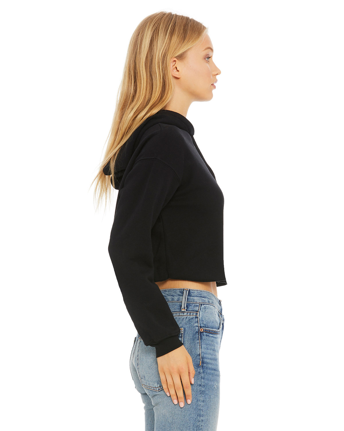 B7502 Bella + Canvas Ladies Cropped Fleece Hoodie B7502 Bella + Canvas Ladies Cropped Fleece Hoodie - Siide Image