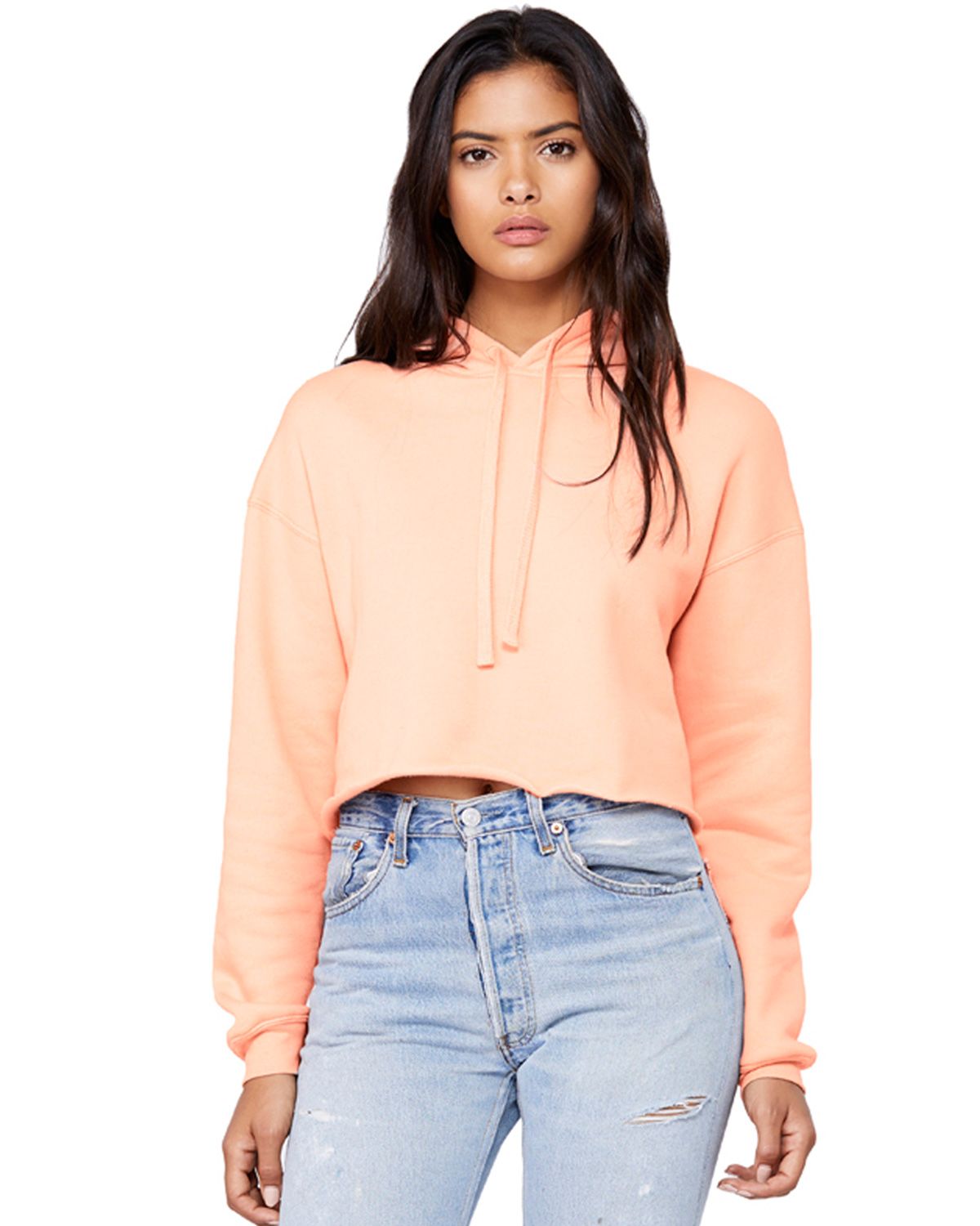B7502 Bella + Canvas Ladies Cropped Fleece Hoodie B7502 Bella + Canvas Ladies Cropped Fleece Hoodie
