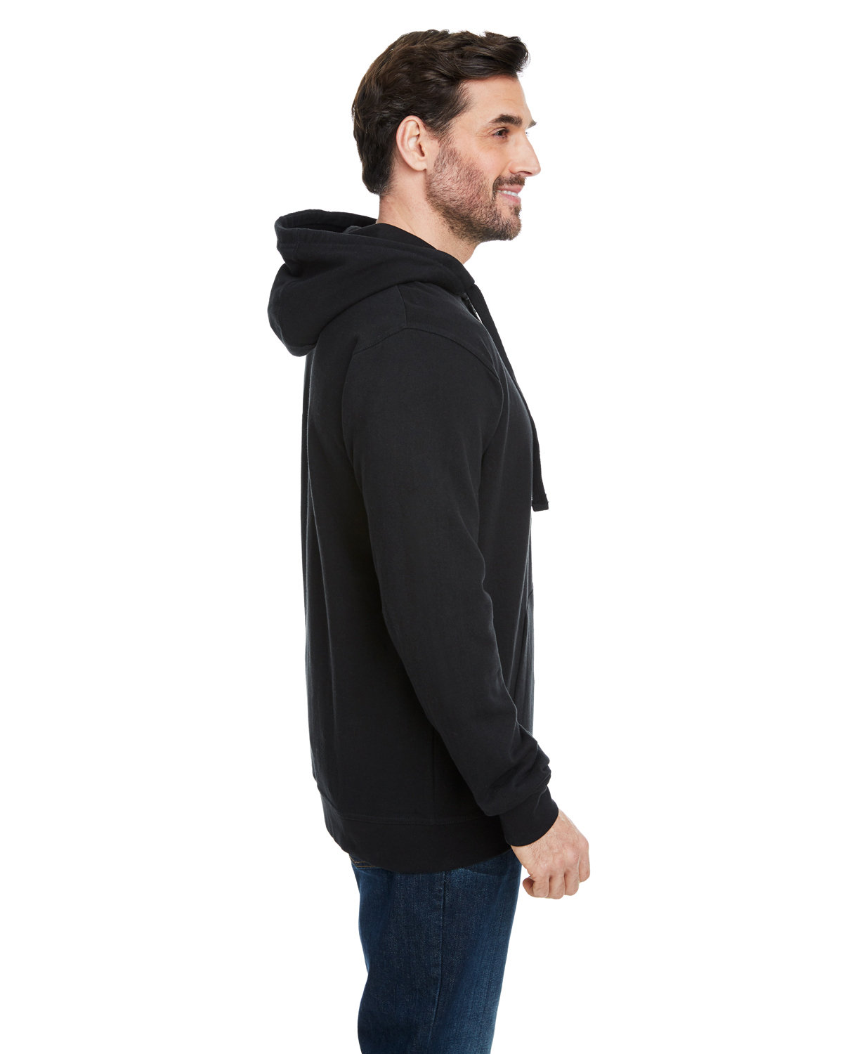 B8615 Burnside Mens French Terry Full-Zip Hooded Sweatshirt - Siide Image