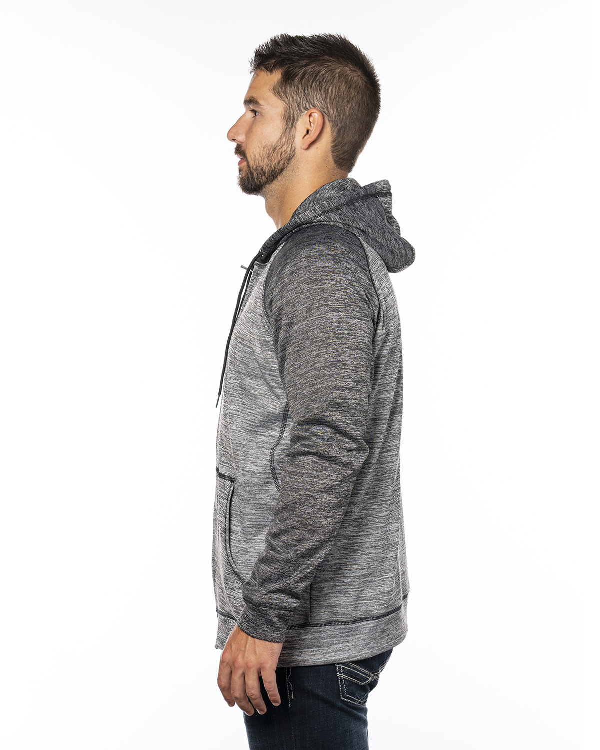B8660 Burnside Mens Performance Hooded Sweatshirt B8660 Burnside Mens Performance Hooded Sweatshirt - Siide Image