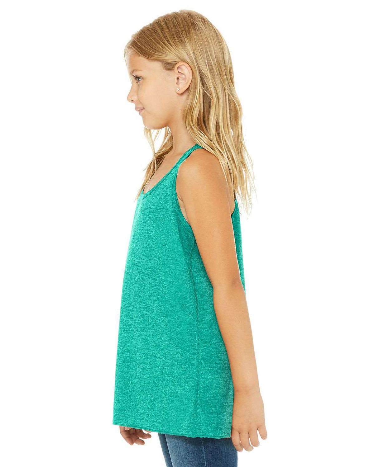 B8800Y Bella + Canvas Youth Flowy Racerback Tank - Siide Image