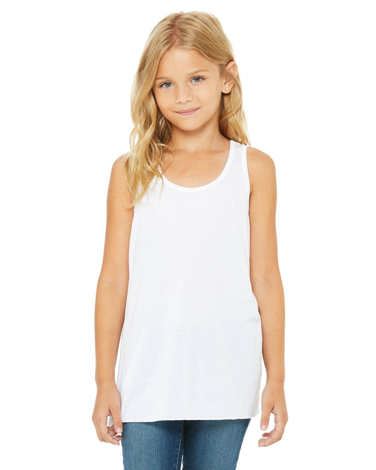 B8800Y Bella + Canvas Youth Flowy Racerback Tank Zoom Image
