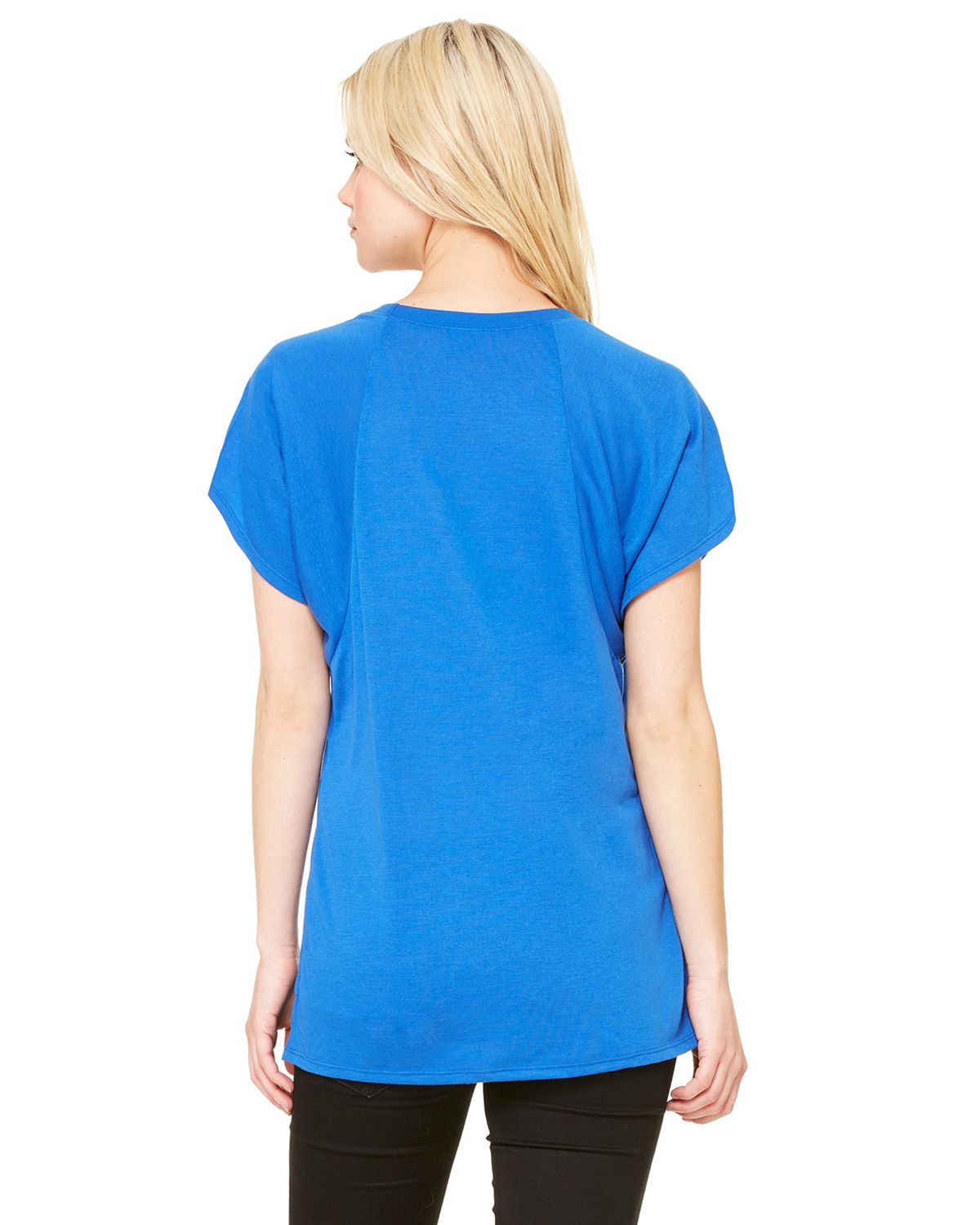 B8801 Bella + Canvas Ladies Flowy Raglan T-Shirt - Back Image