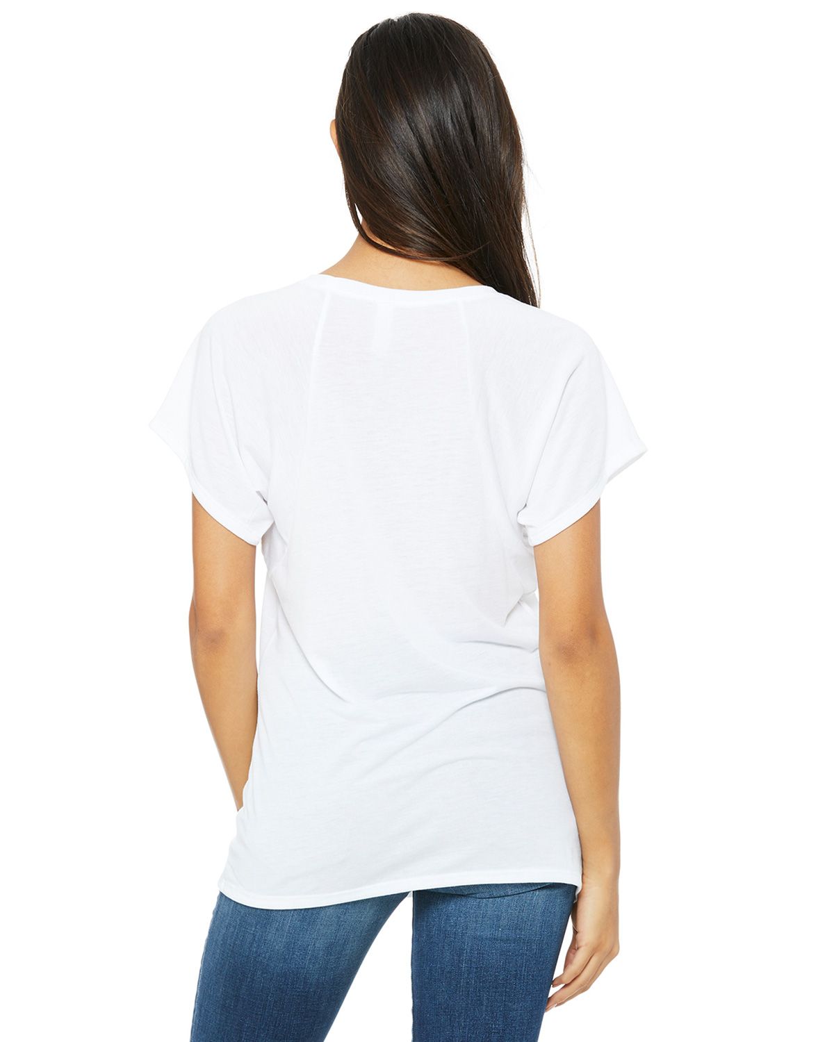 B8801 Bella + Canvas Ladies Flowy Raglan T-Shirt B8801 Bella + Canvas Ladies Flowy Raglan T-Shirt - Back Image