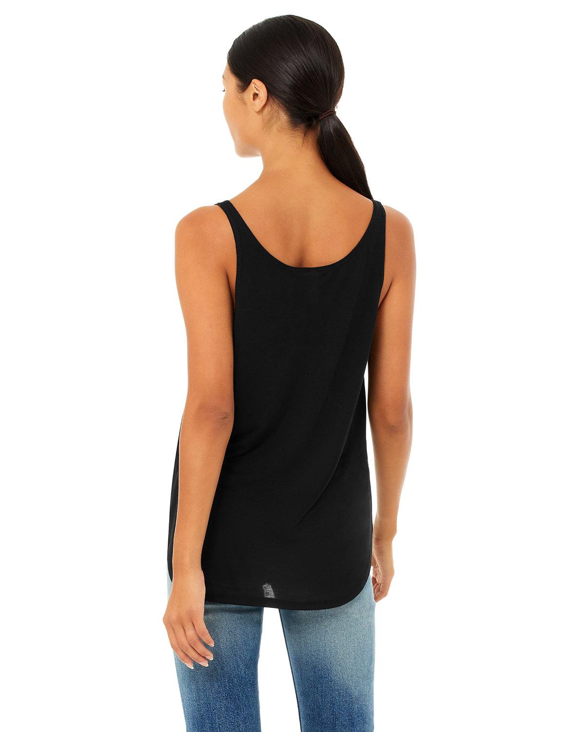 B8802 Bella + Canvas Ladies Flowy Side Slit Tank - Back Image