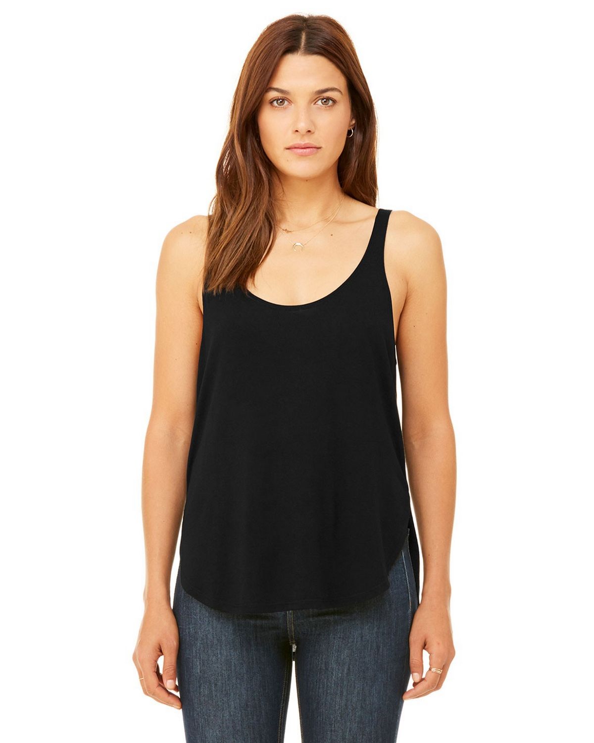 B8802 Bella + Canvas Ladies Flowy Side Slit Tank