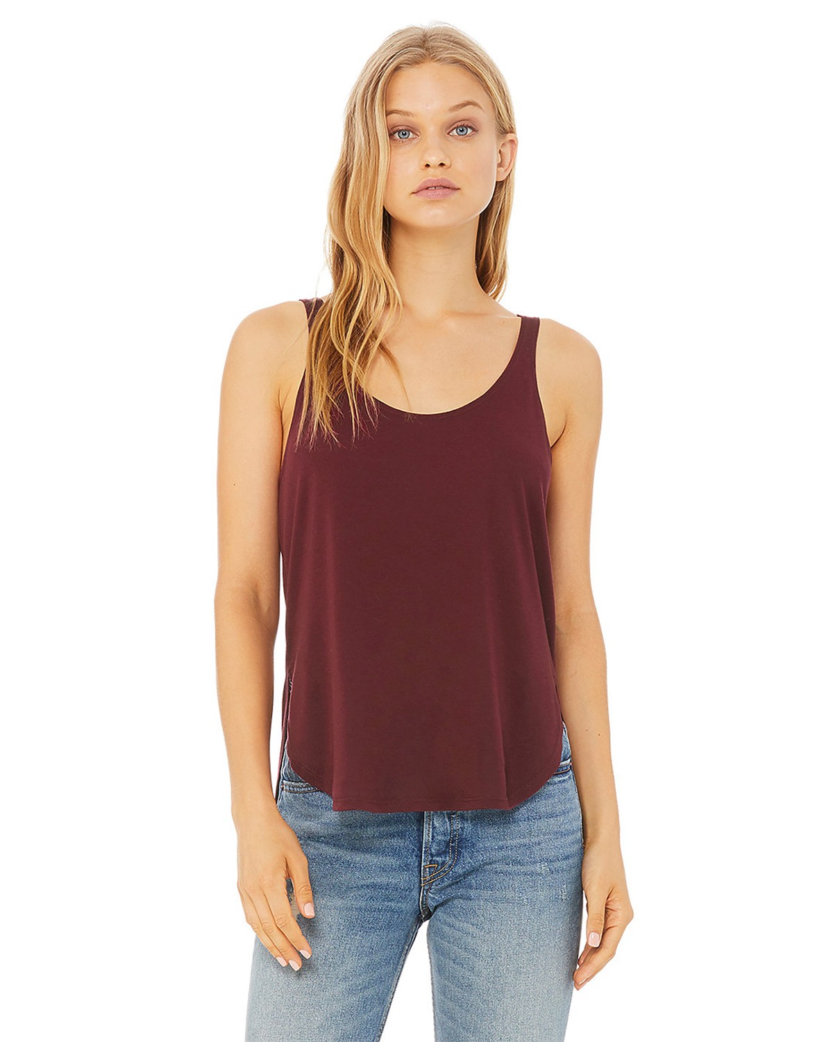 B8802 Bella + Canvas Ladies Flowy Side Slit Tank