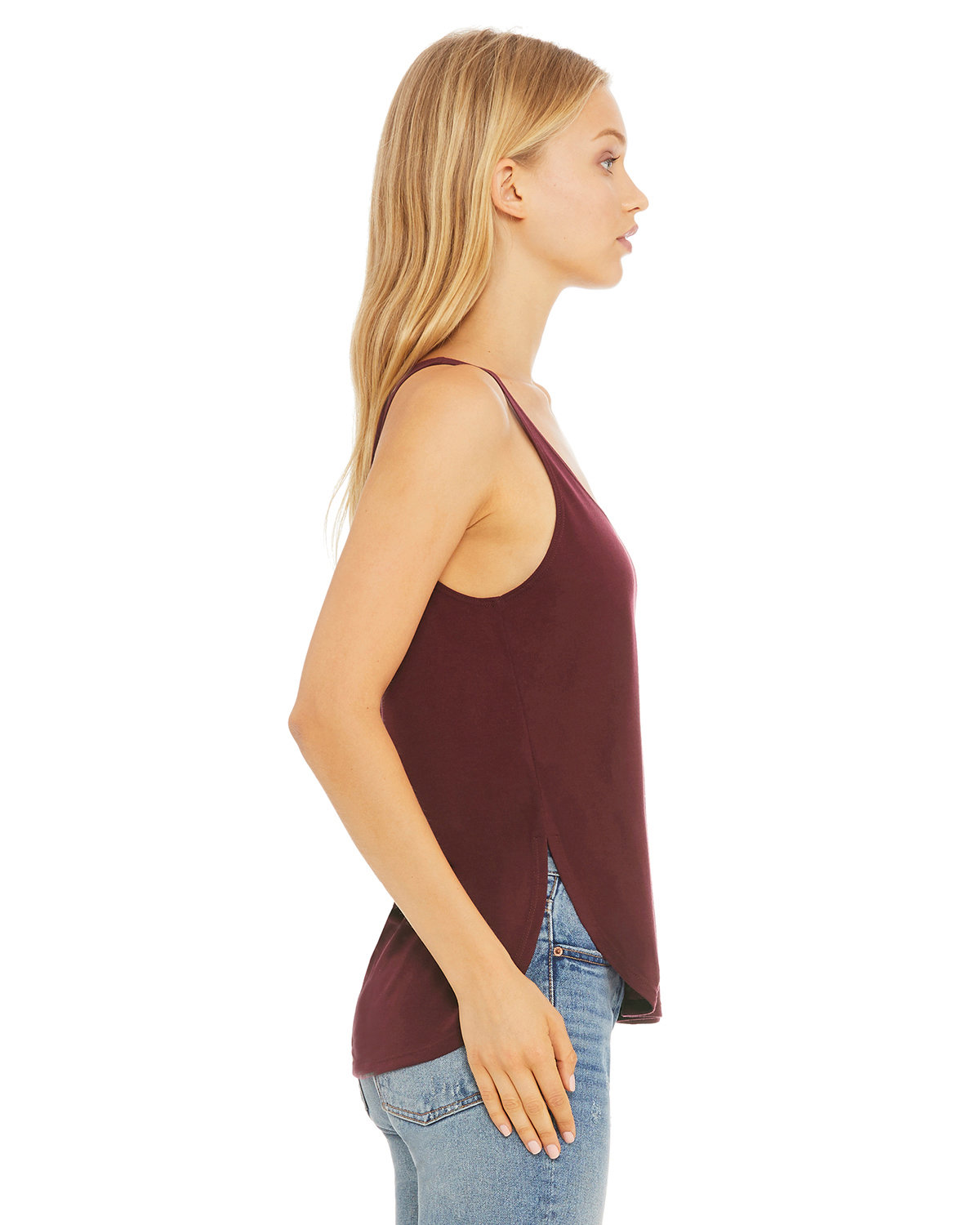 B8802 Bella + Canvas Ladies Flowy Side Slit Tank - Siide Image