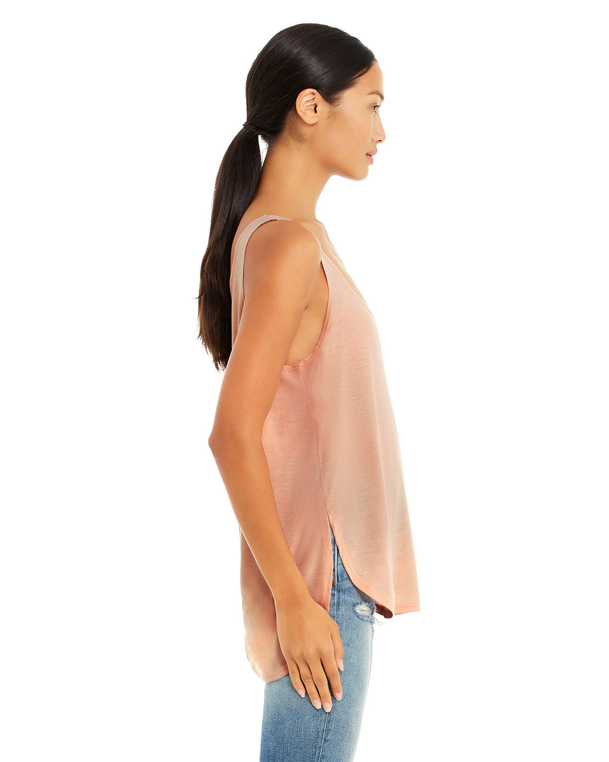 B8802 Bella + Canvas Ladies Flowy Side Slit Tank - Siide Image