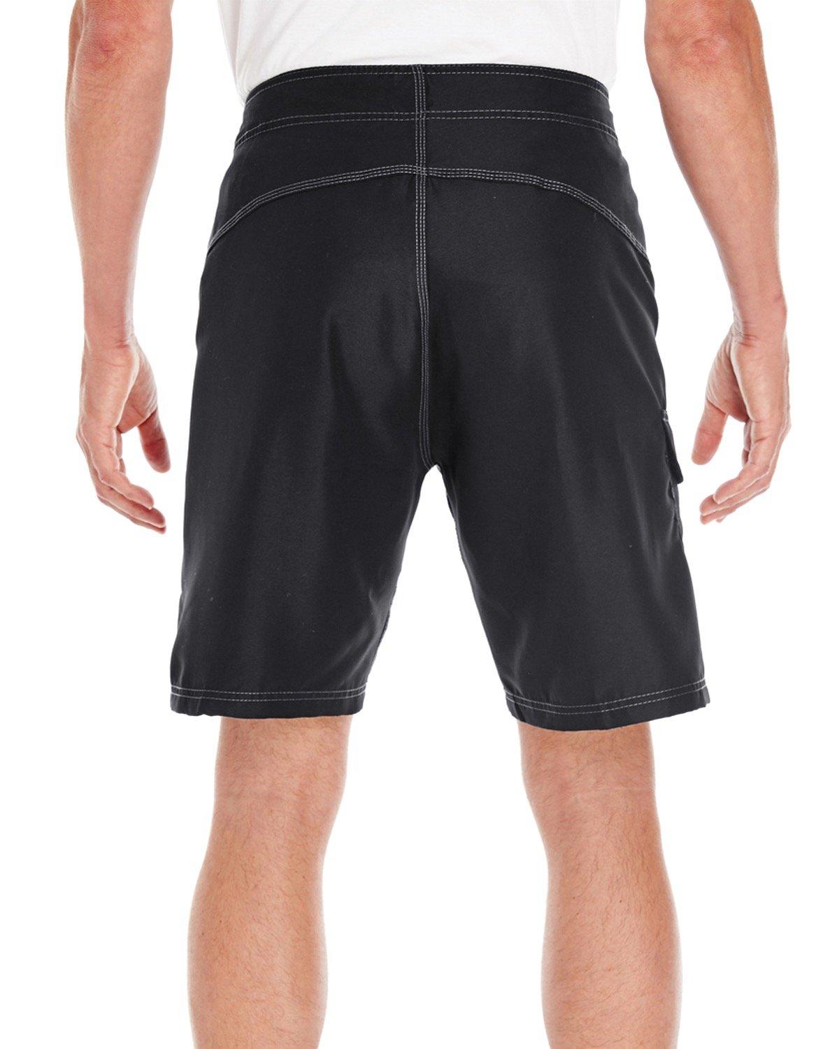 B9301 Burnside Mens Solid Board Short - Back Image