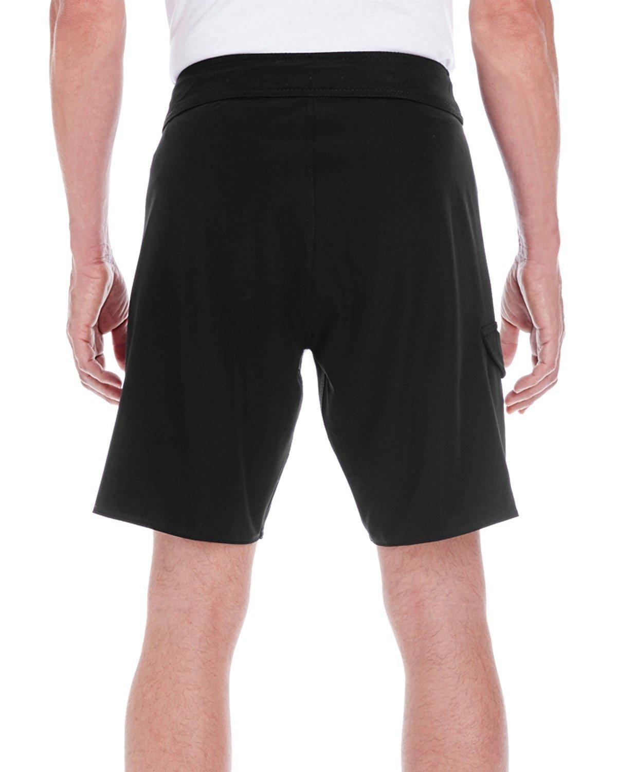 B9371 Burnside Mens Dobby Stretch Board Short B9371 Burnside Mens Dobby Stretch Board Short - Back Image