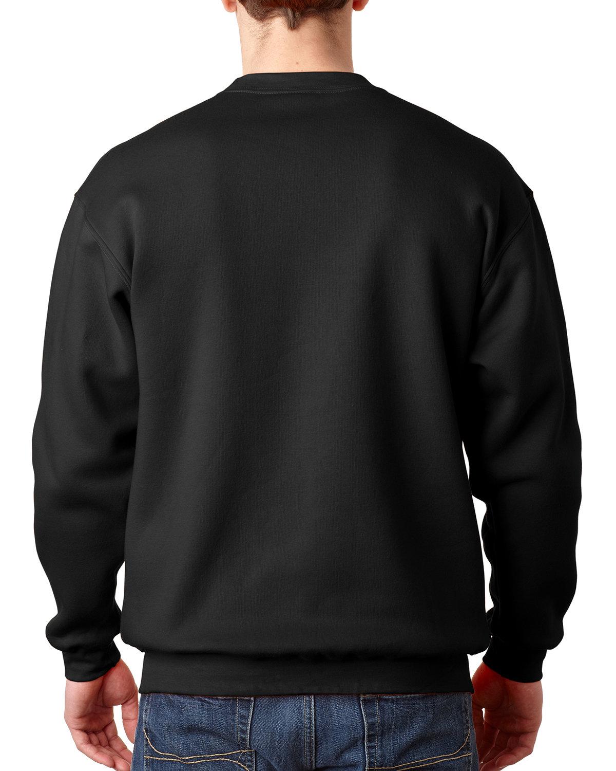 BA1102 Bayside Adult 9.5 oz., 80/20 Heavyweight Crewneck Sweatshirt - Back Image