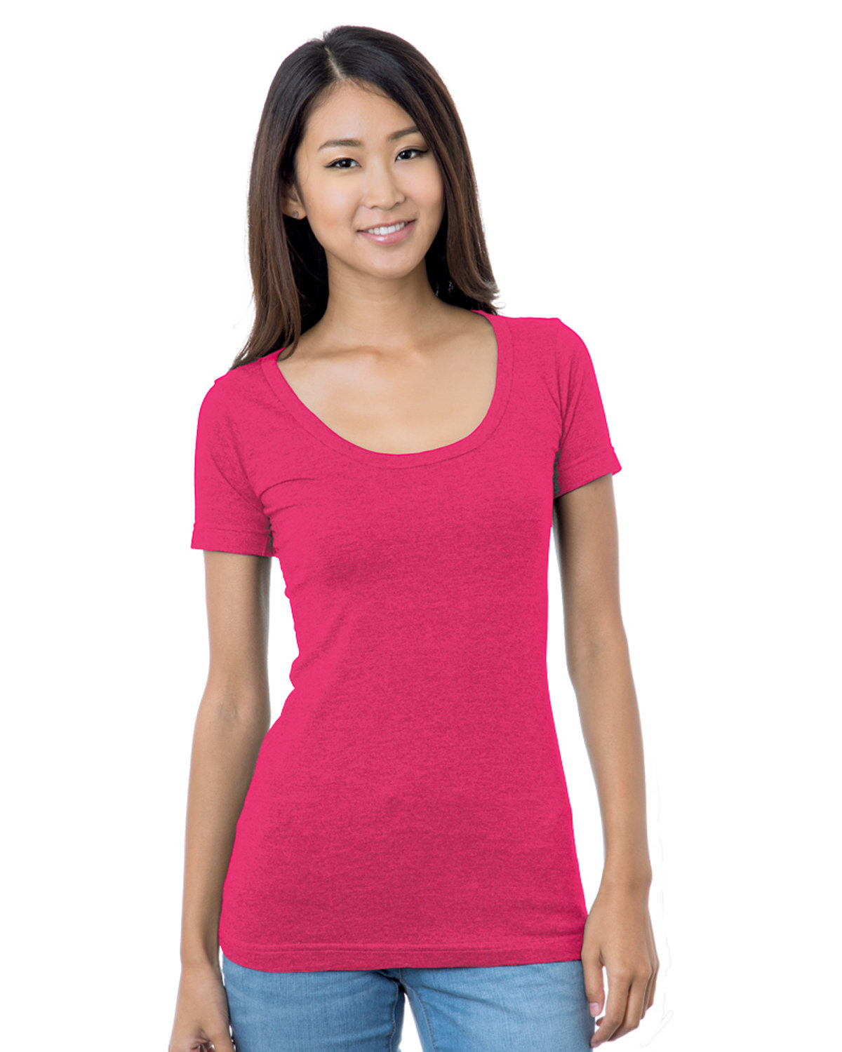 BA3405 Bayside Juniors 4.2 oz., Fine Jersey Wide Scoop Neck T-Shirt BA3405 Bayside Juniors 4.2 oz., Fine Jersey Wide Scoop Neck T-Shirt