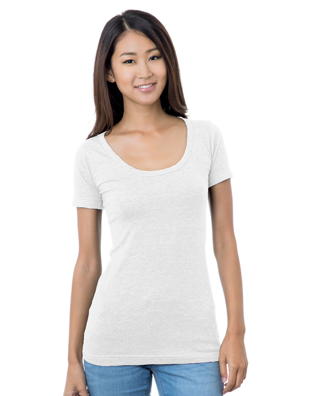 BA3405 Bayside Juniors 4.2 oz., Fine Jersey Wide Scoop Neck T-Shirt BA3405 Bayside Juniors 4.2 oz., Fine Jersey Wide Scoop Neck T-Shirt