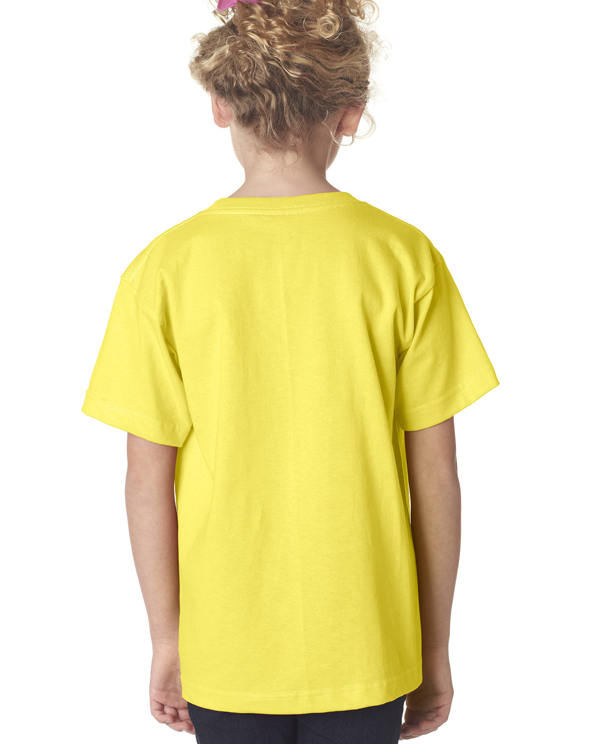 BA4100 Bayside Youth 6.1 oz., 100 % Cotton T-Shirt BA4100 Bayside Youth 6.1 oz., 100 % Cotton T-Shirt - Back Image