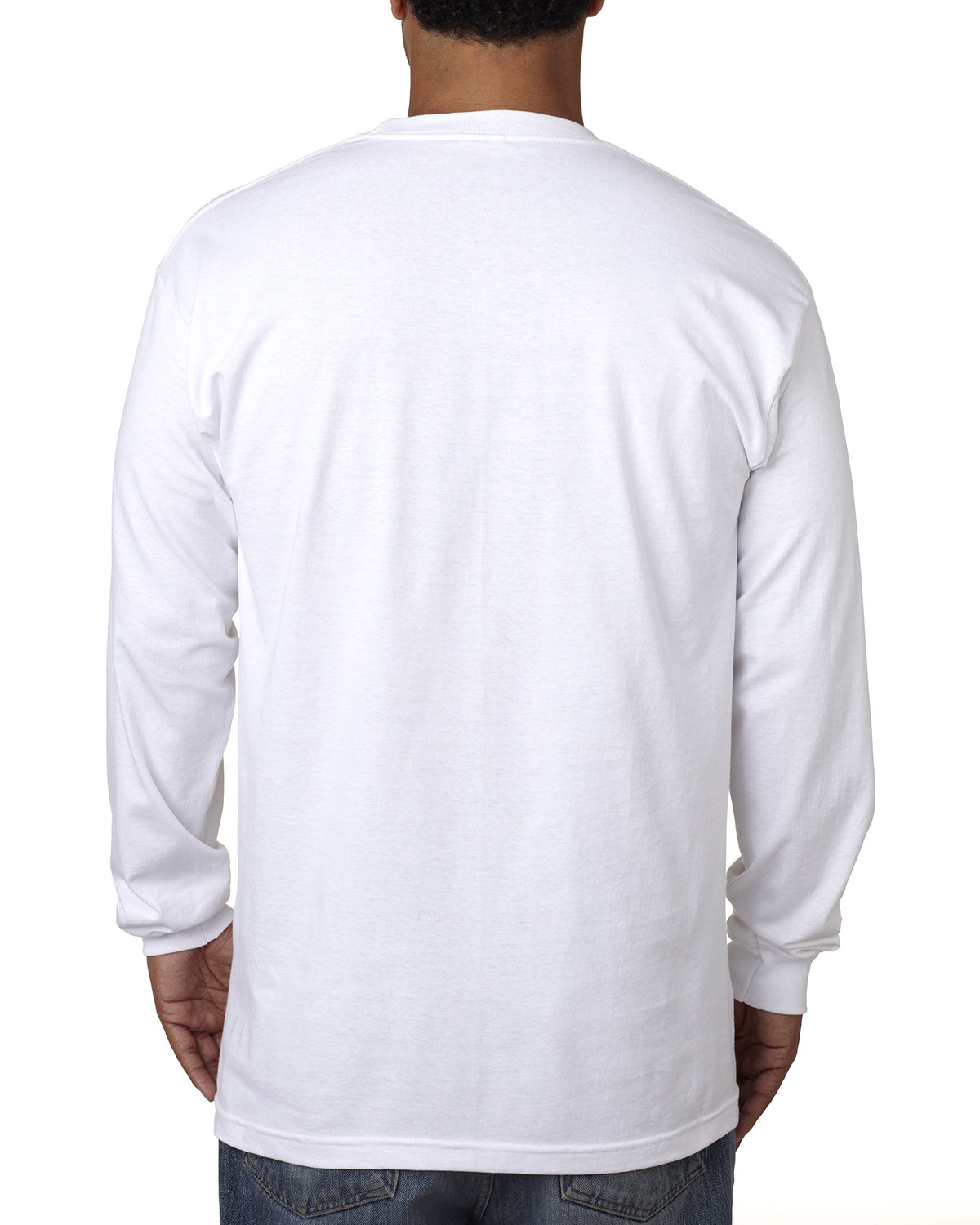 BA5060 Bayside Adult Long-Sleeve T-Shirt - Back Image