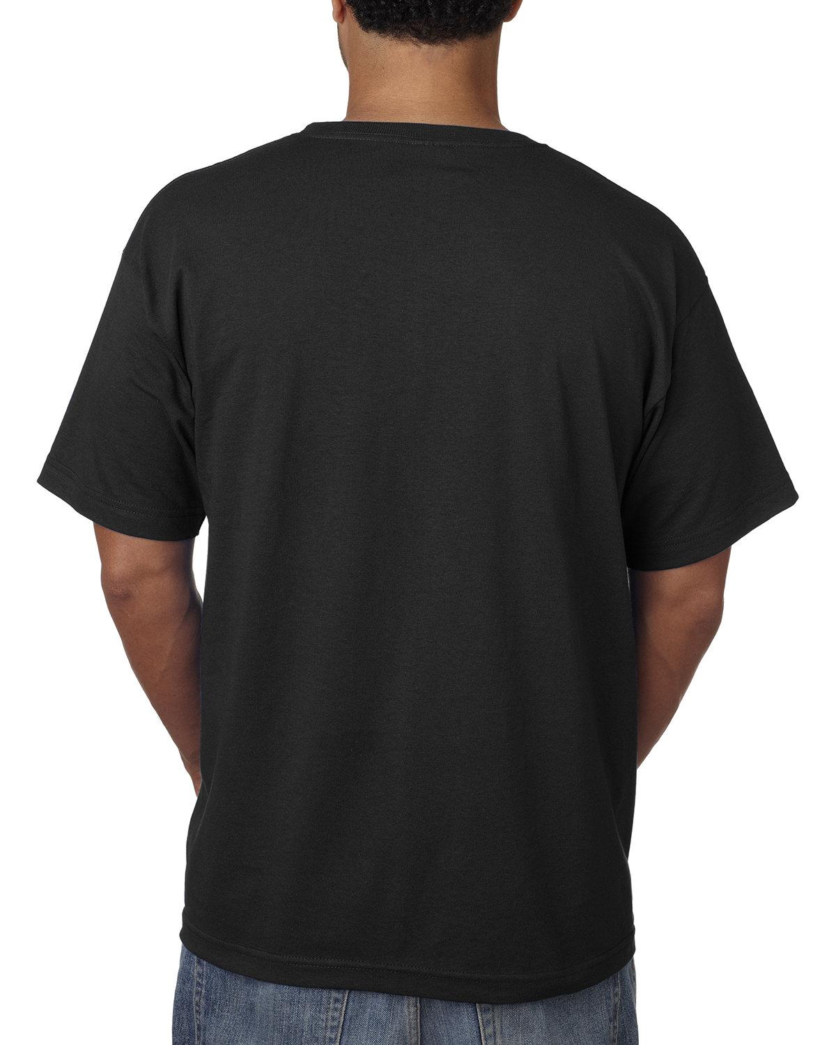 BA5070 Bayside Adult Short-Sleeve T-Shirt with Pocket - Back Image