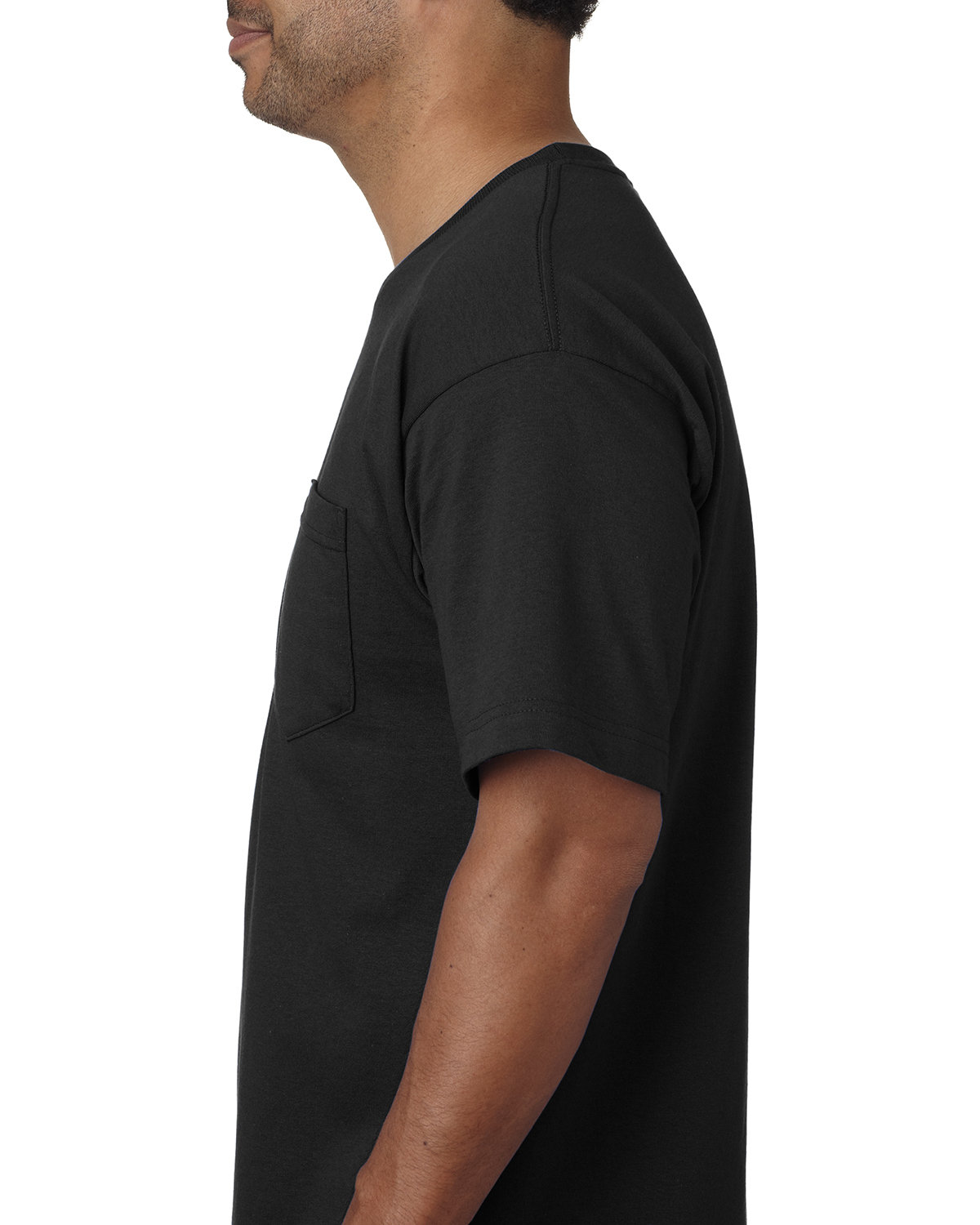 BA5070 Bayside Adult Short-Sleeve T-Shirt with Pocket - Siide Image