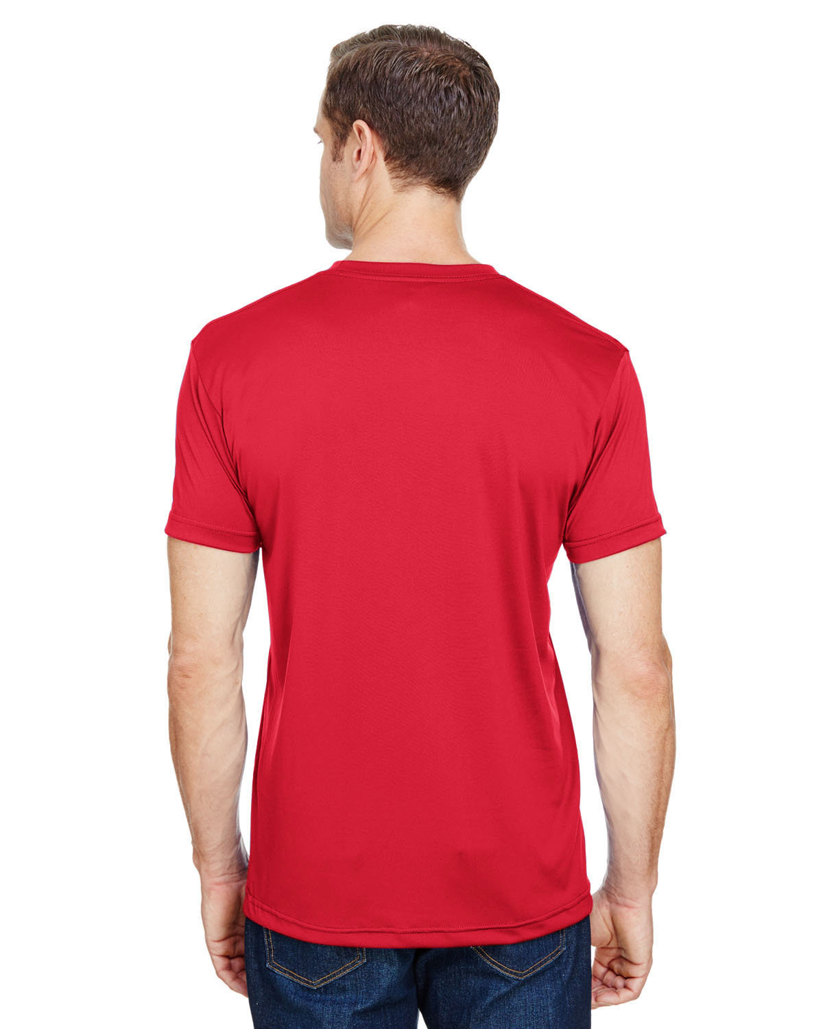 BA5300 Bayside Unisex 4.5 oz., Polyester Performance T-Shirt - Back Image