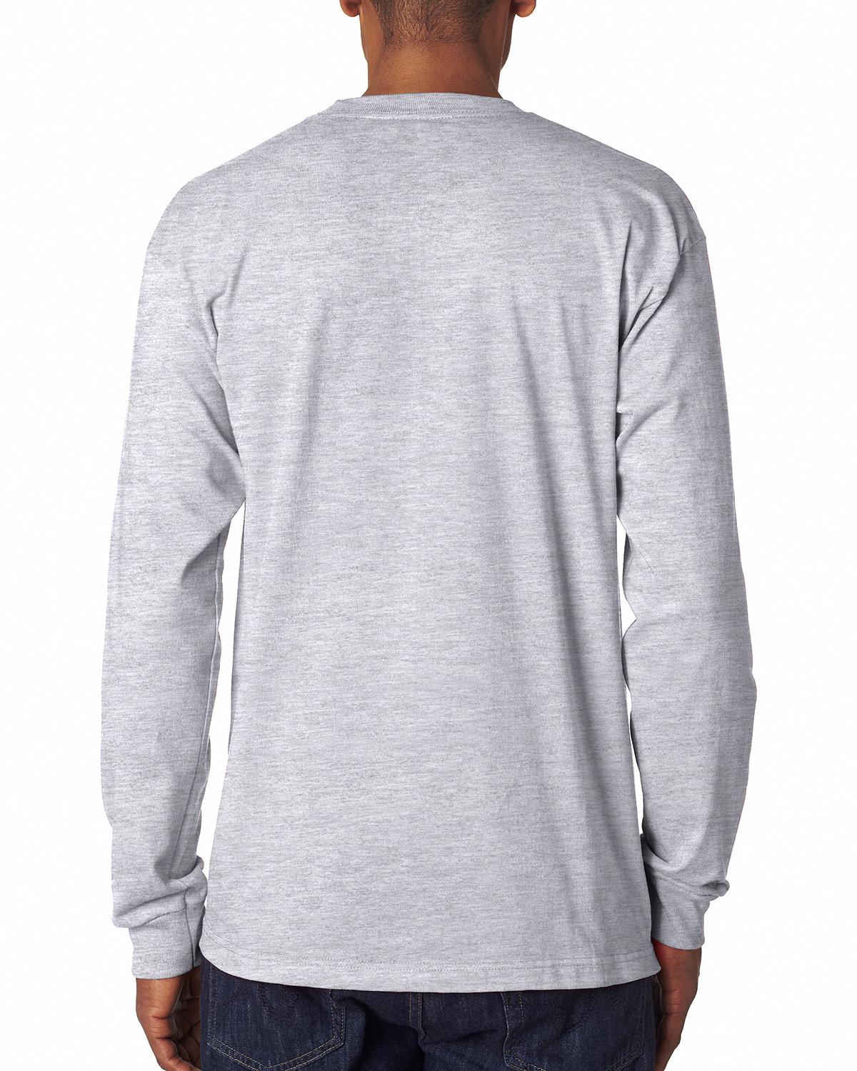 BA6100 Bayside Adult 6.1 oz., 100% Cotton Long Sleeve T-Shirt - Back Image