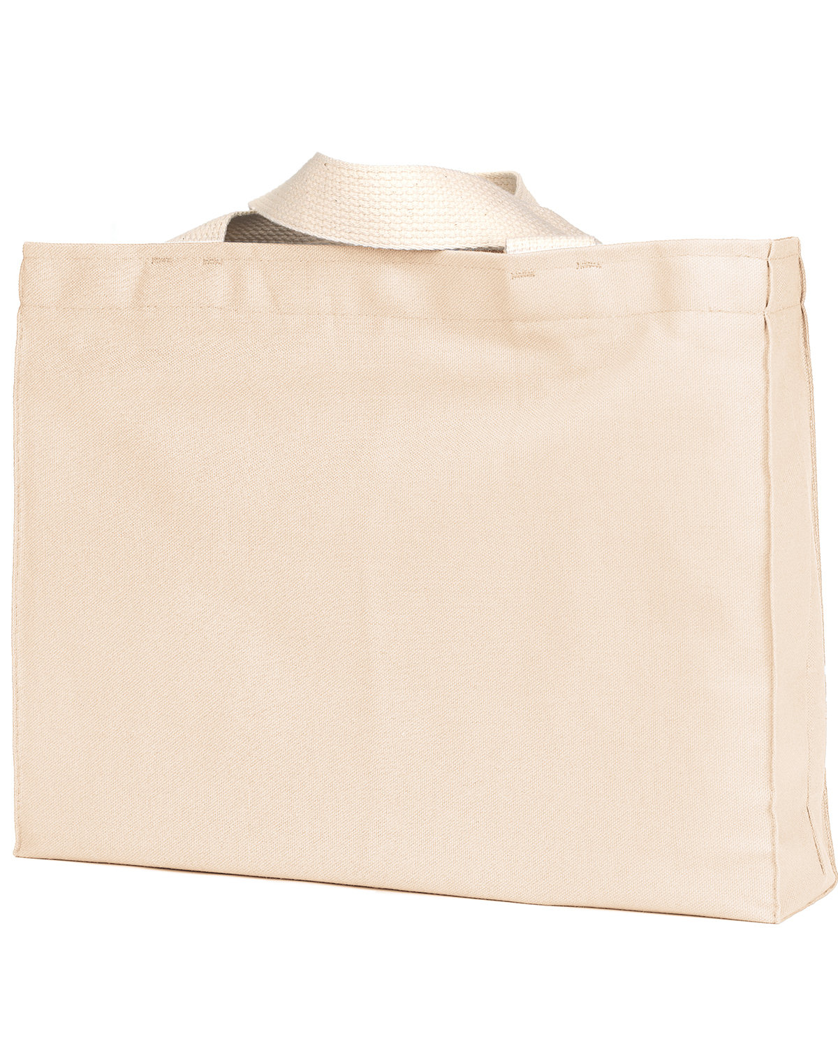 BA750 Bayside 12 oz., Cotton Canvas Medium Gusset Tote - Back Image