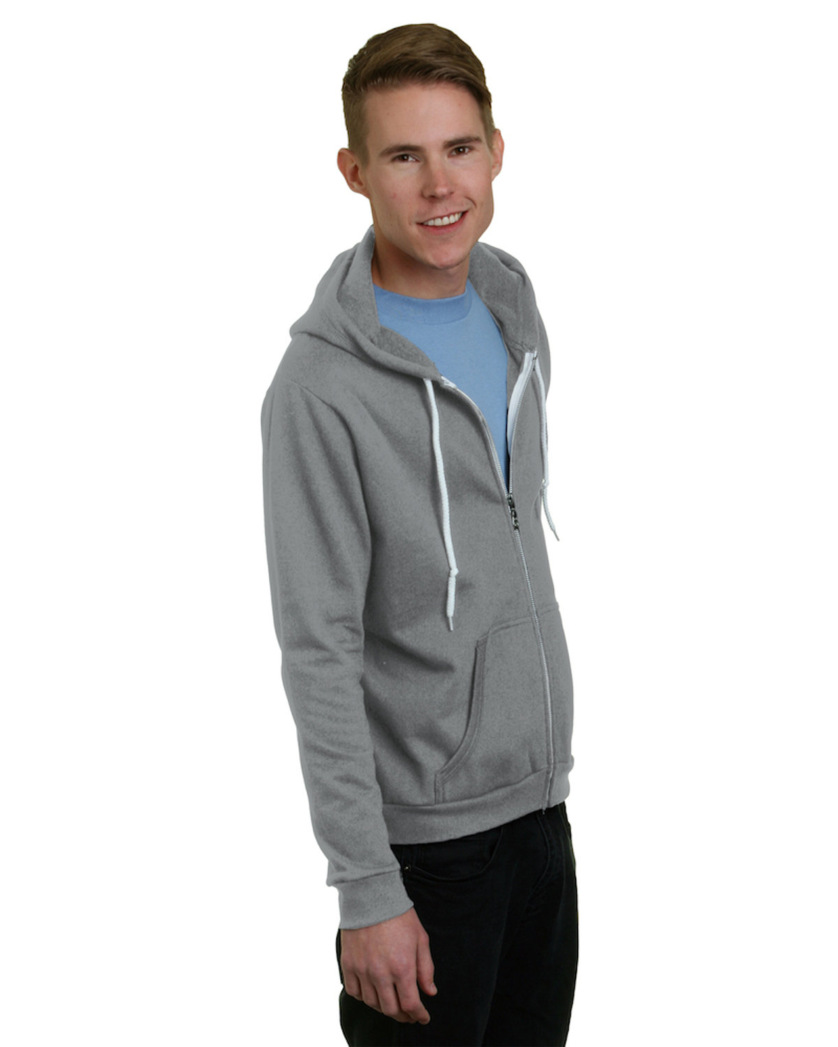 BA875 Bayside Unisex 7 oz., 50/50 Full-Zip Fashion Hooded Sweatshirt BA875 Bayside Unisex 7 oz., 50/50 Full-Zip Fashion Hooded Sweatshirt