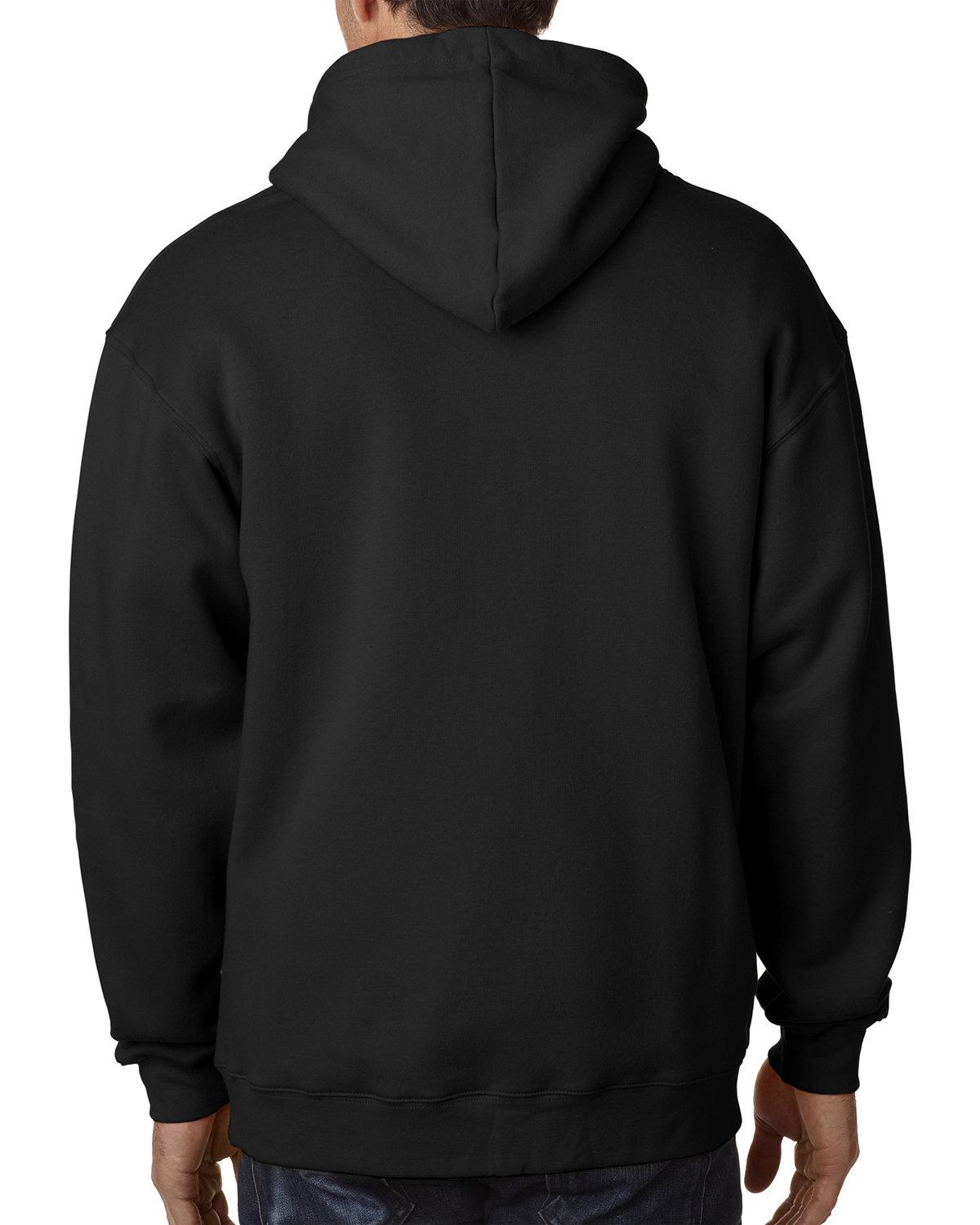 BA900 Bayside Adult 9.5oz., 80% cotton/20% polyester Full-Zip Hooded Sweatshirt - Back Image