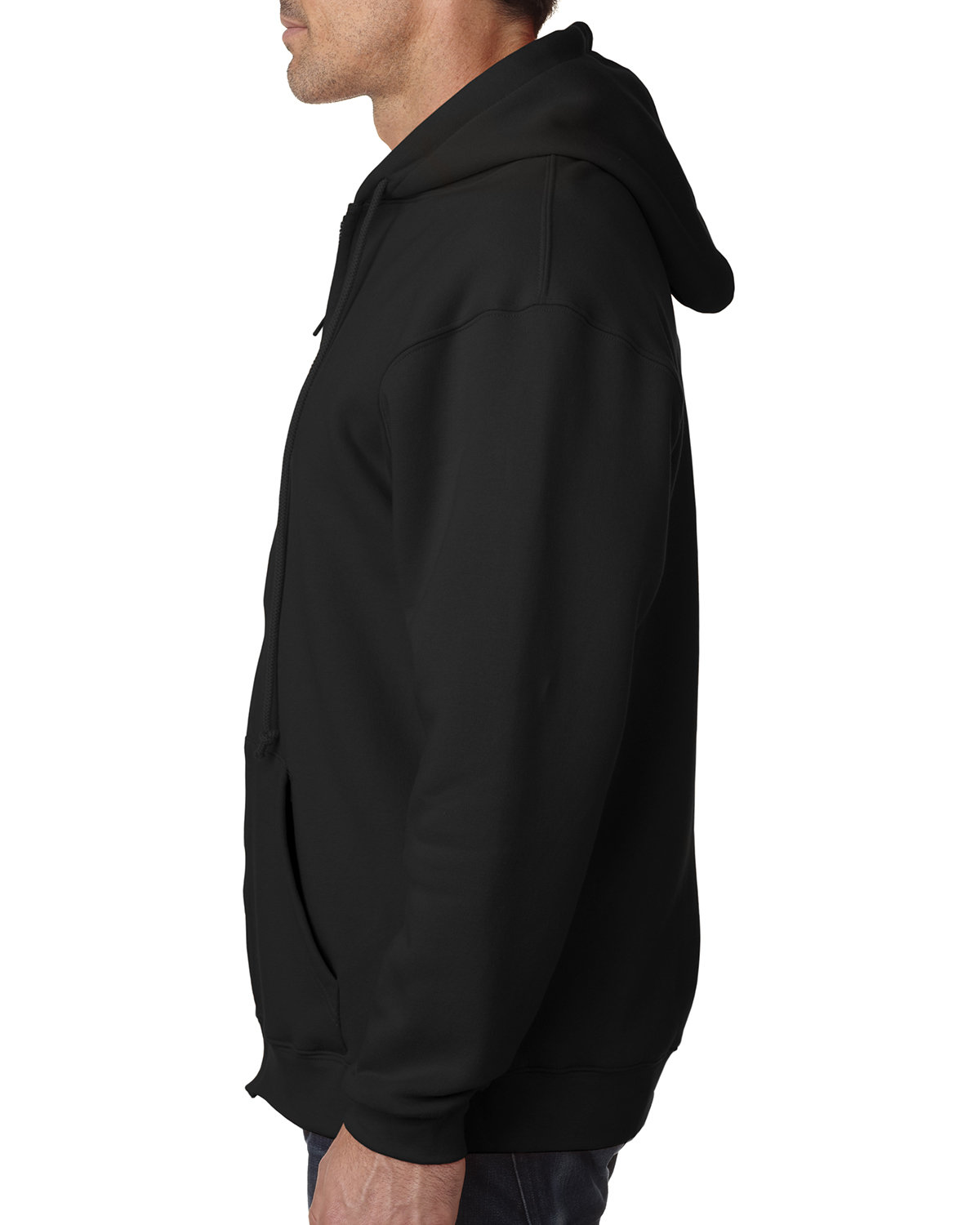 BA900 Bayside Adult 9.5oz., 80% cotton/20% polyester Full-Zip Hooded Sweatshirt - Siide Image