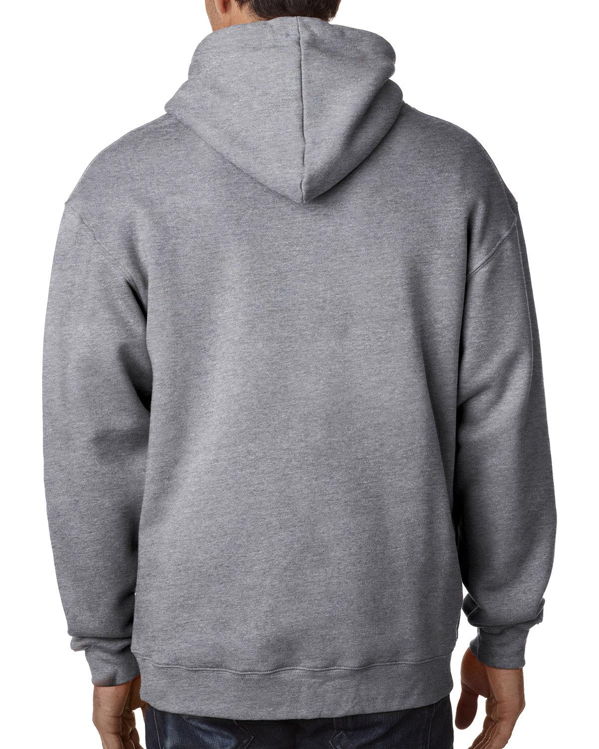 BA900 Bayside Adult 9.5oz., 80% cotton/20% polyester Full-Zip Hooded Sweatshirt - Back Image
