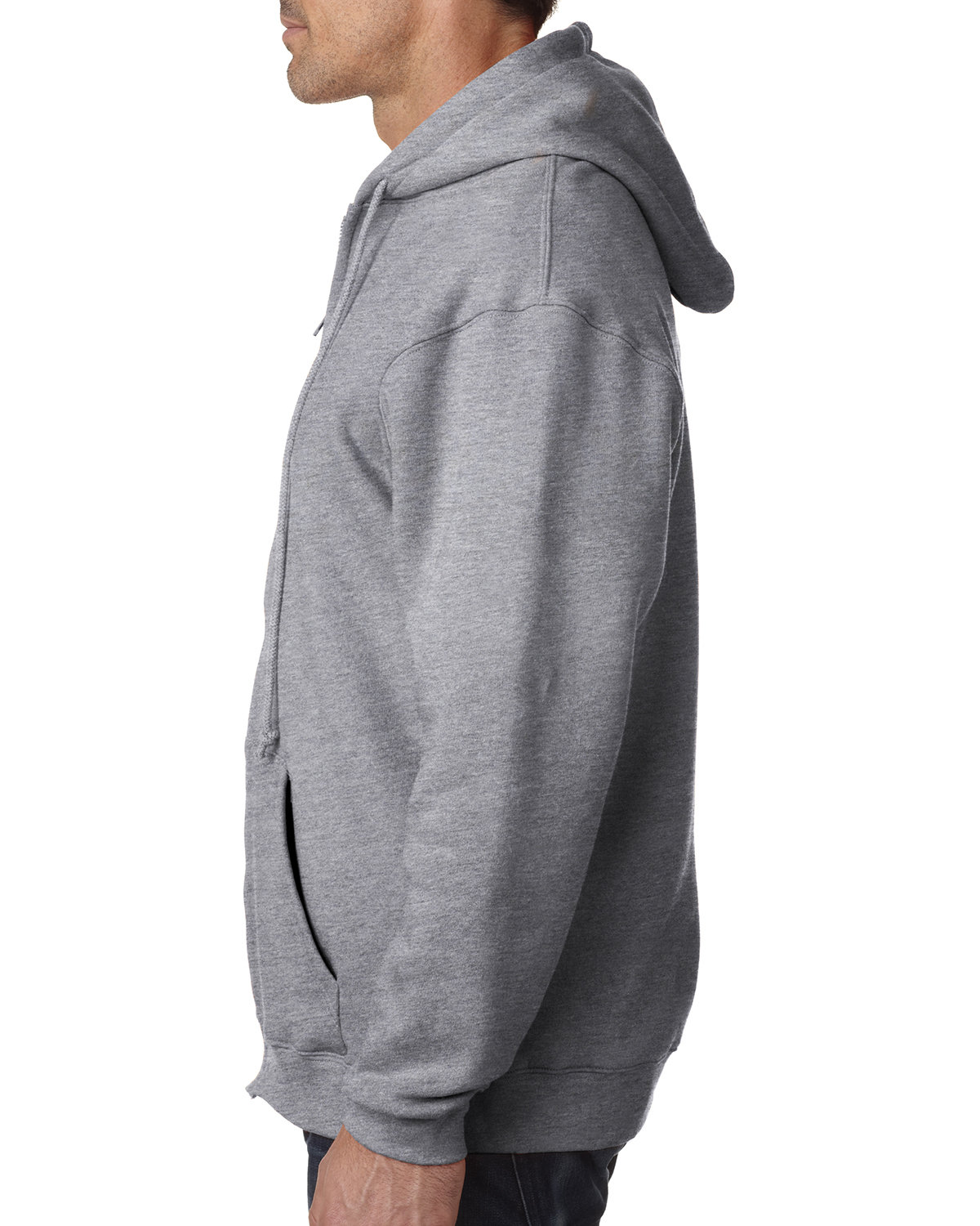 BA900 Bayside Adult 9.5oz., 80% cotton/20% polyester Full-Zip Hooded Sweatshirt - Siide Image