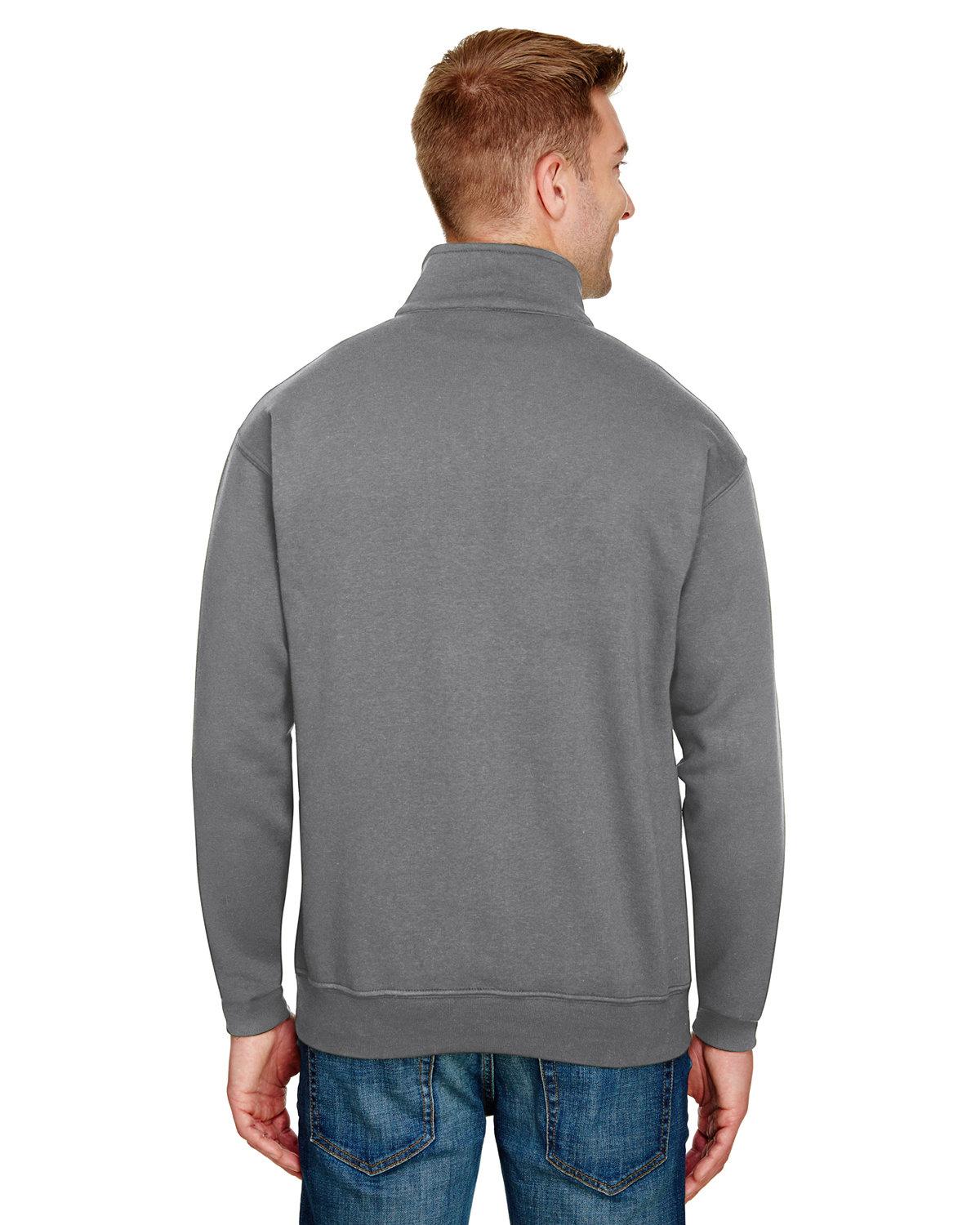 BA920 Bayside Unisex 9.5 oz., 80/20 Quarter-Zip Pullover Sweatshirt - Back Image