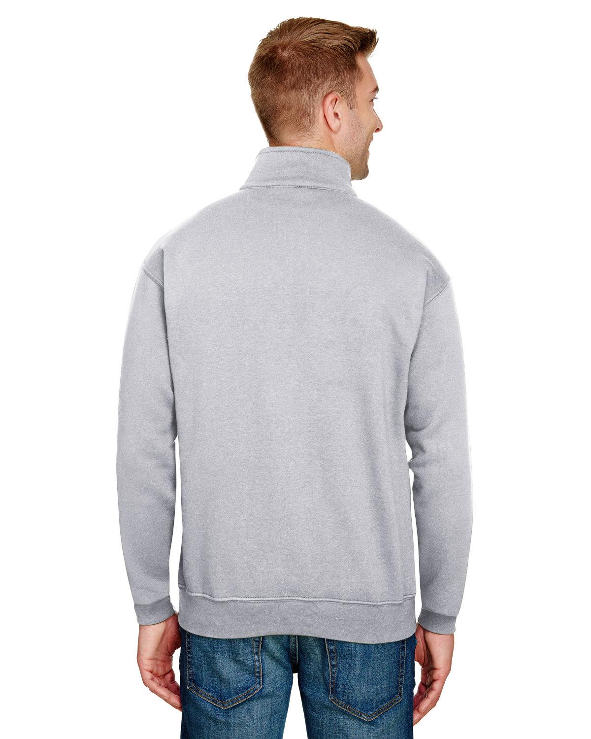BA920 Bayside Unisex 9.5 oz., 80/20 Quarter-Zip Pullover Sweatshirt - Back Image