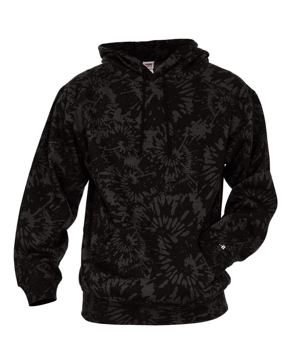 1275 Badger Tie-Dyed Triblend Hooded Sweatshirt Zoom Image