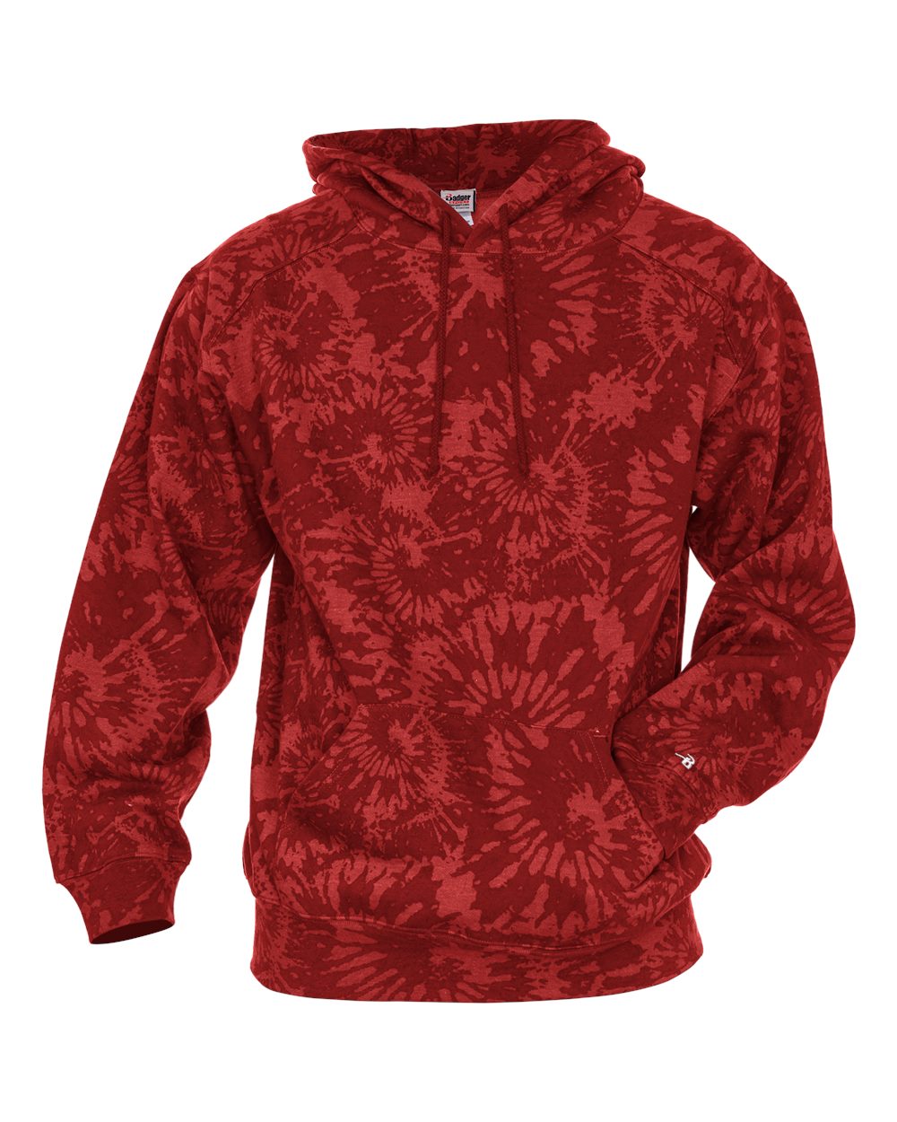 1275 Badger Tie-Dyed Triblend Hooded Sweatshirt